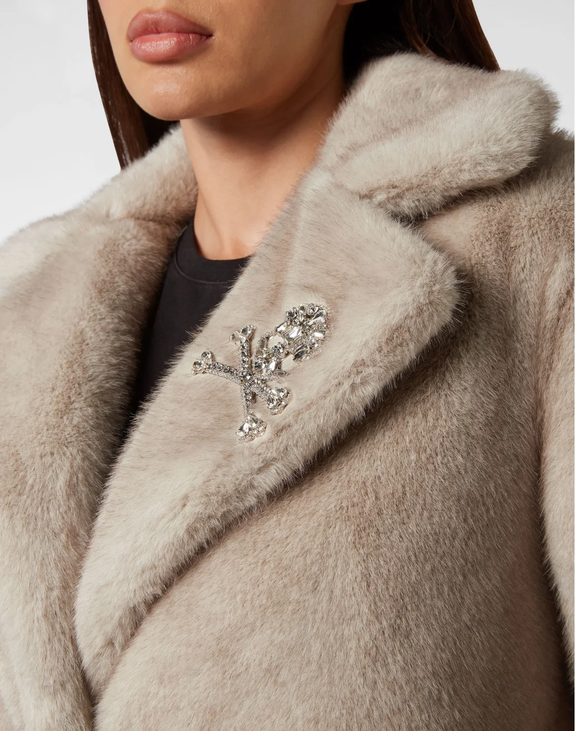 Eco Mink Coat Basic, цвет: Серый