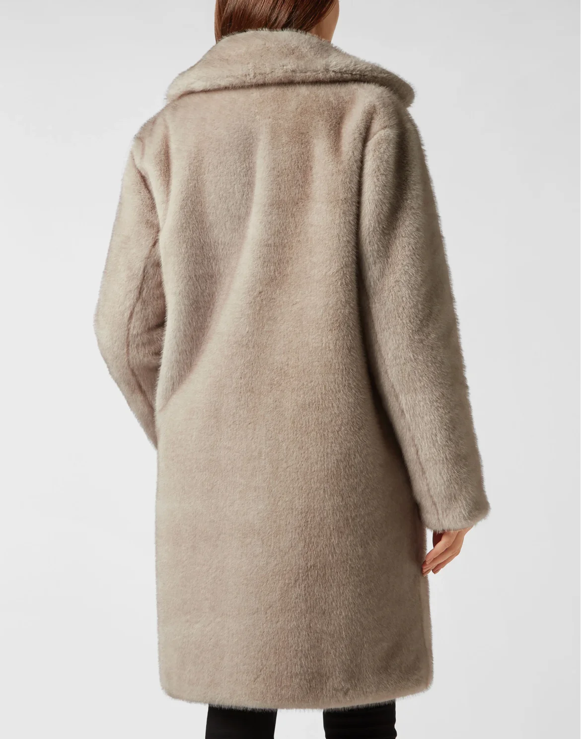 Eco Mink Coat Basic, цвет: Серый