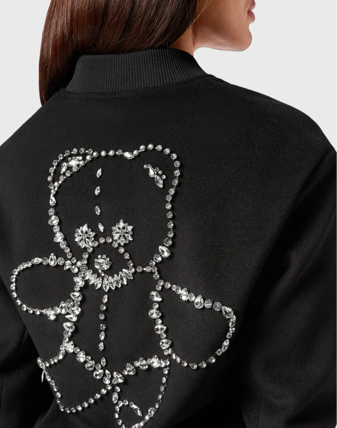 Wool Bomber Castoni Teddy Bear, цвет: Черный