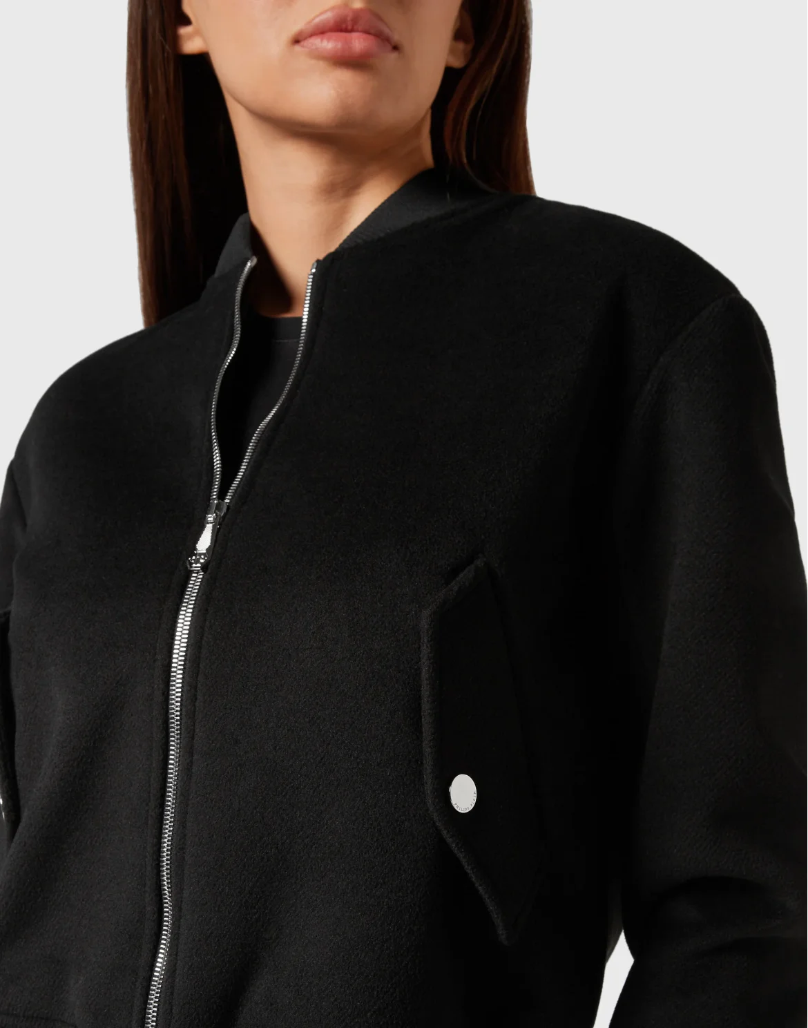 Wool Bomber Castoni Teddy Bear, цвет: Черный