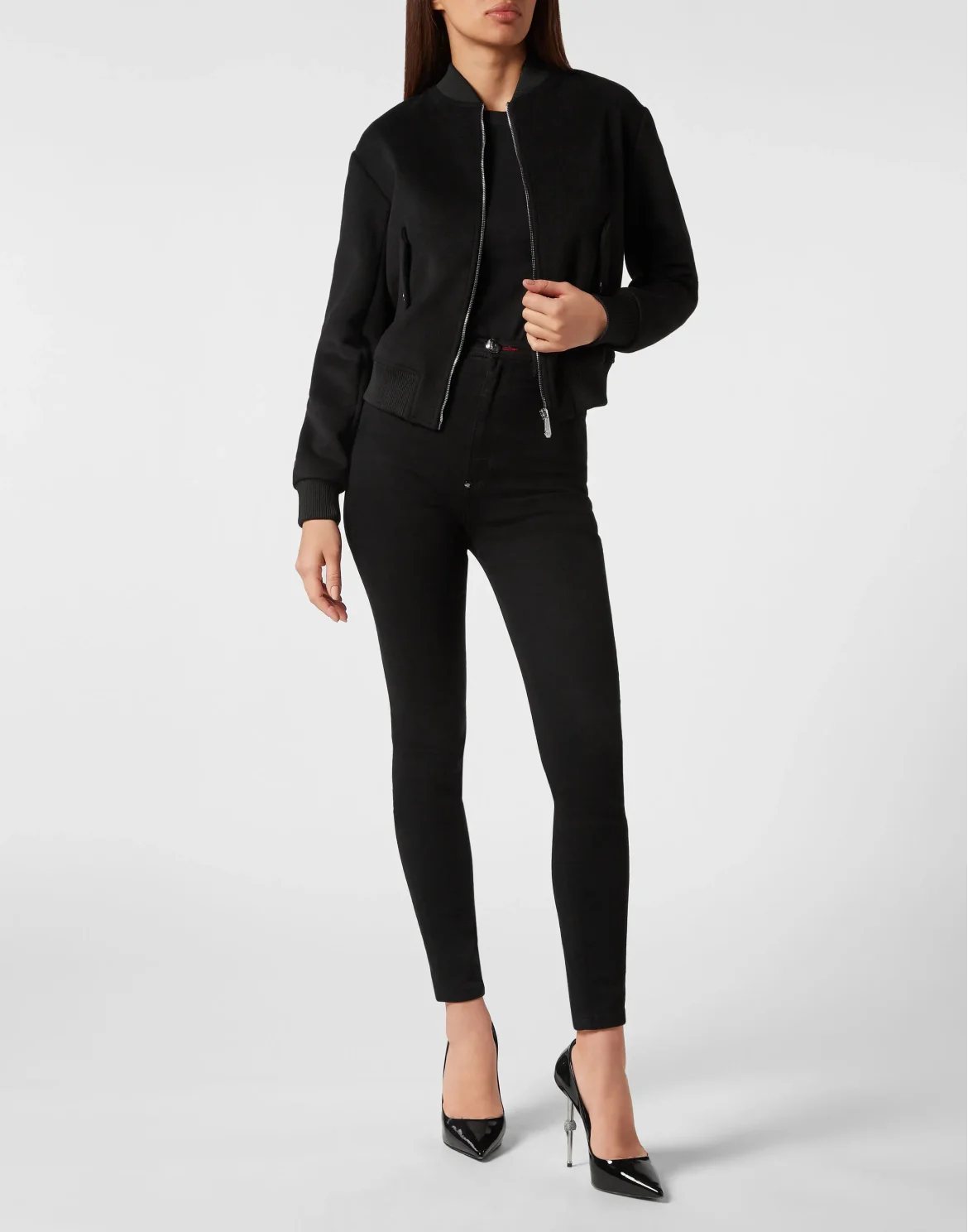 Wool Bomber Castoni Teddy Bear, цвет: Черный