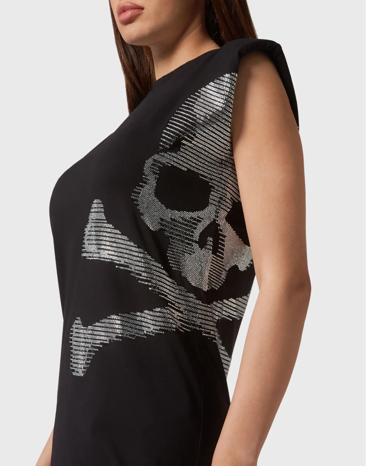 Shoulder Pad Dress Skull&Bones, цвет: Черный