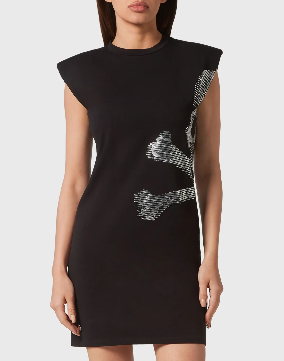 Shoulder Pad Dress Skull&Bones, цвет: Черный