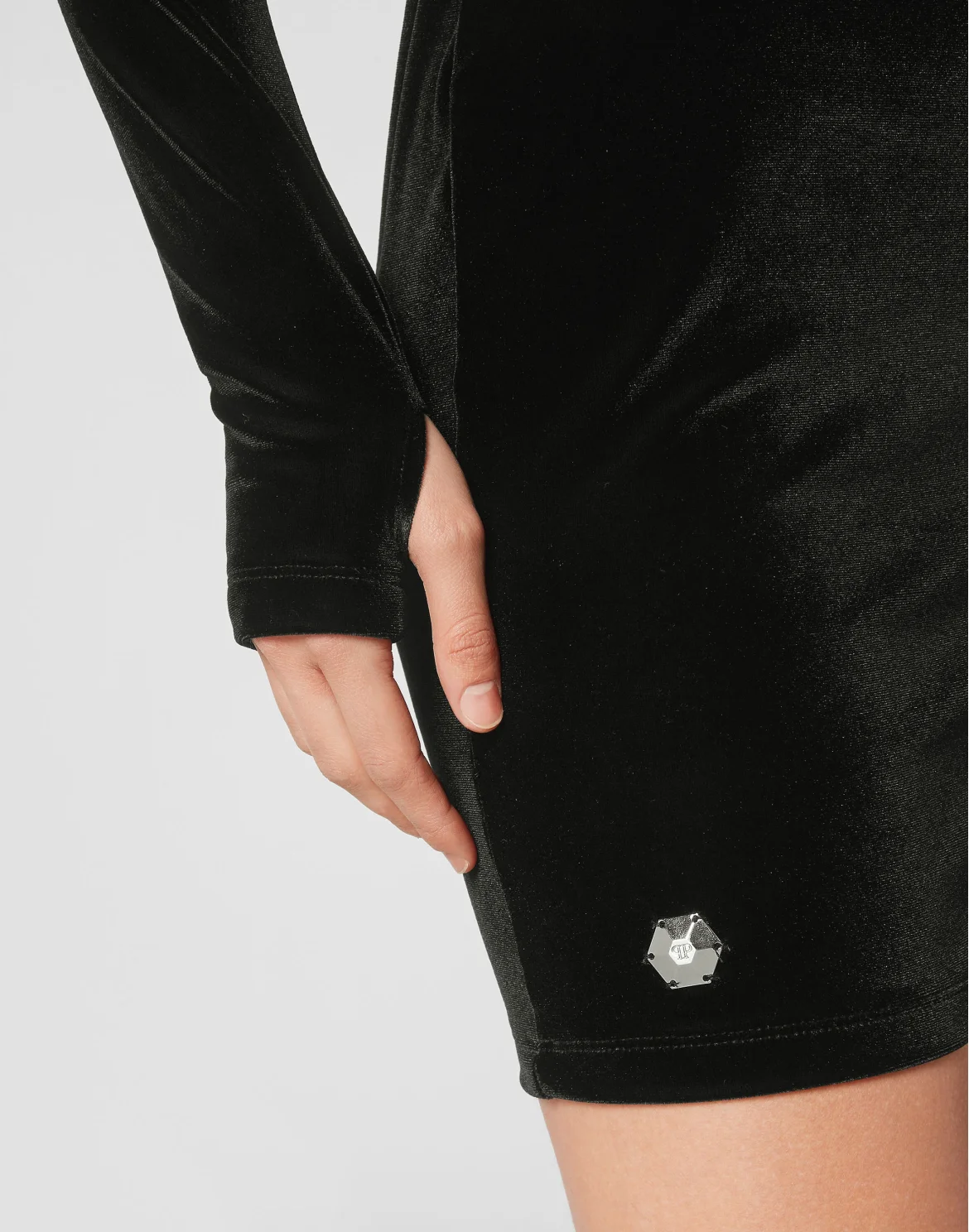 Mini Dress LS Basic, цвет: Черный