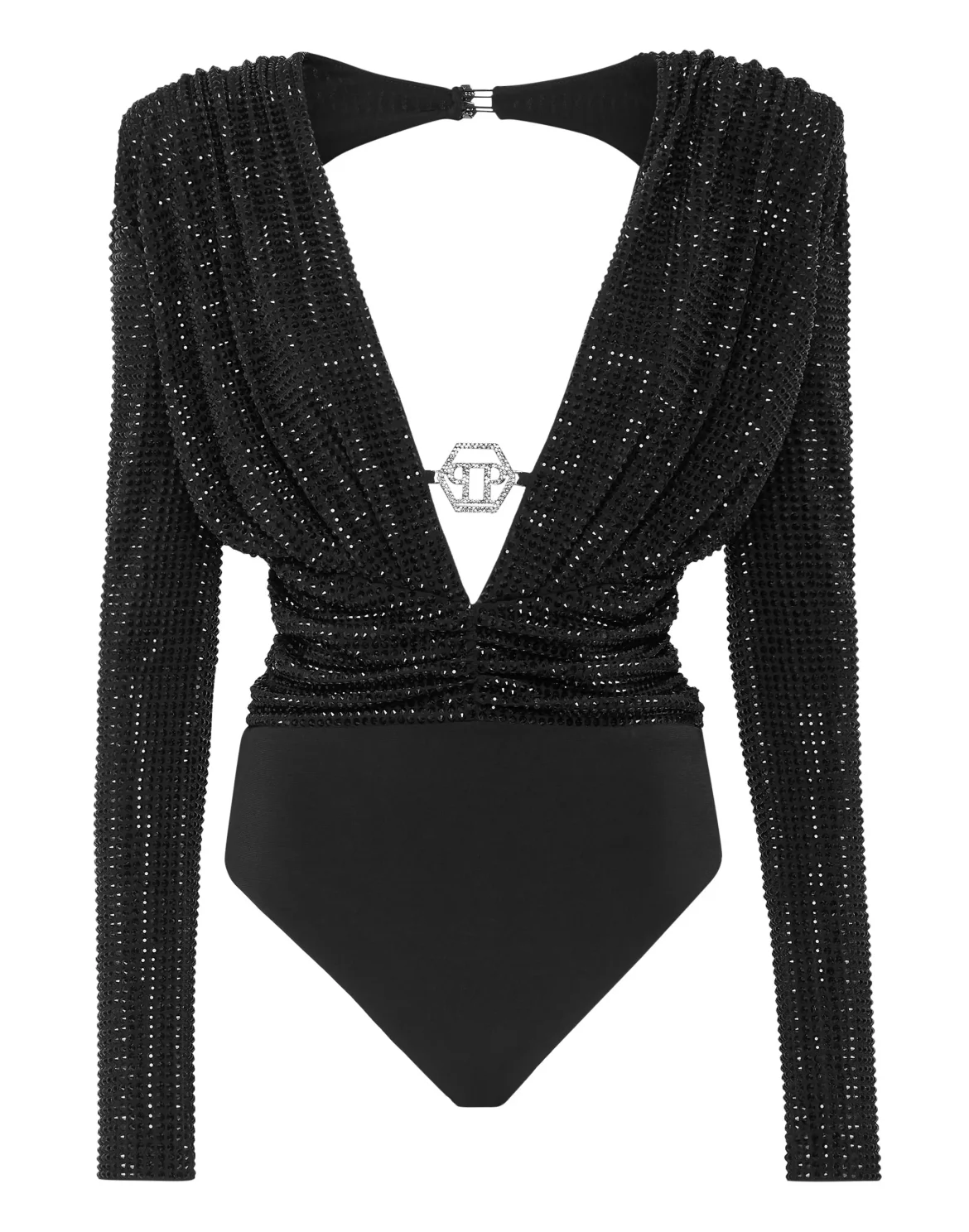 Shoulder Padded Body LS Stones, цвет: Черный