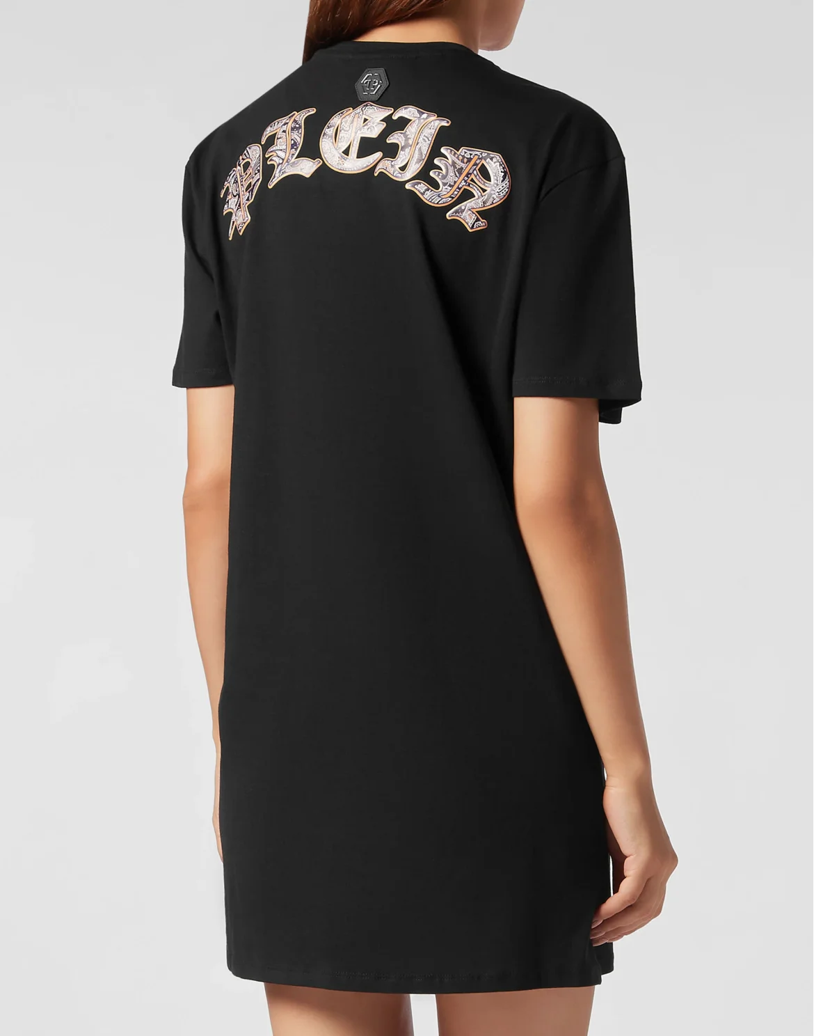 T-shirt Short Dresses Paisley Teddy Bear, цвет: Черный