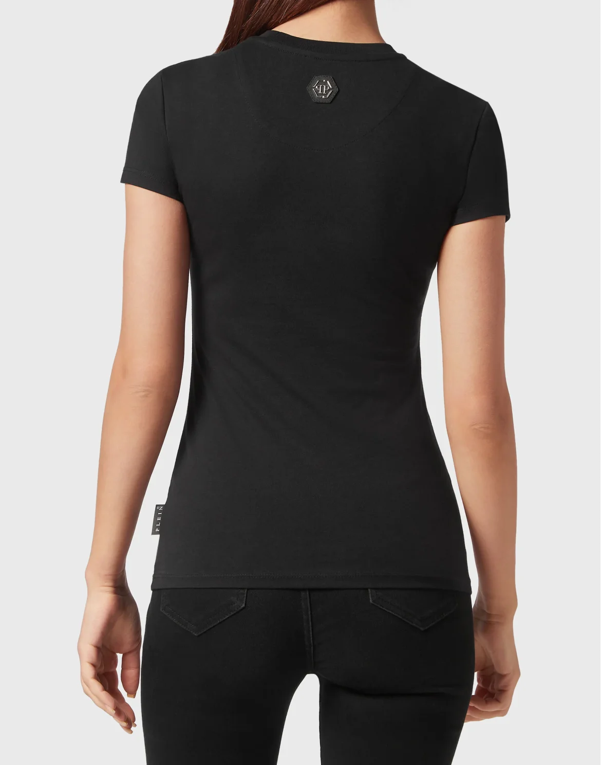 T-shirt Round Neck Sexy Pure Fit, цвет: Черный