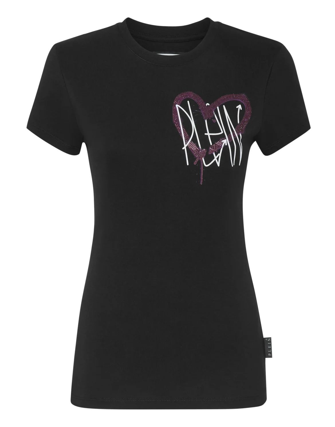 T-shirt Round Neck Sexy Pure Fit, цвет: Черный