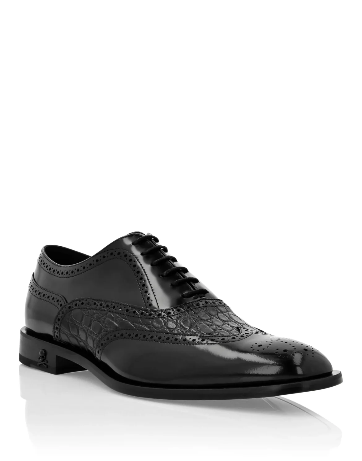 Leather Derby, цвет: Черный