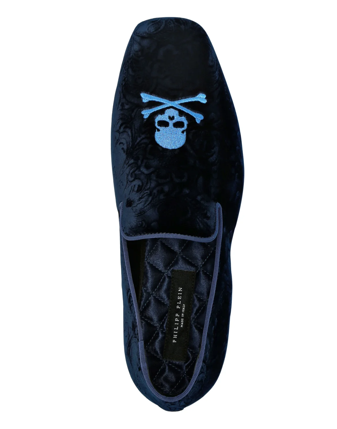 Velvet Loafers Paisley, цвет: Синий