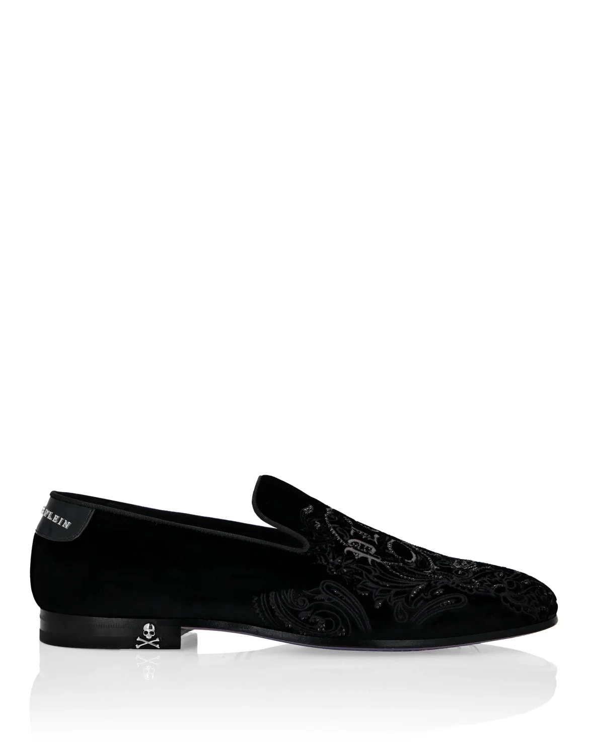 Velvet Loafers Stones, цвет: Черный