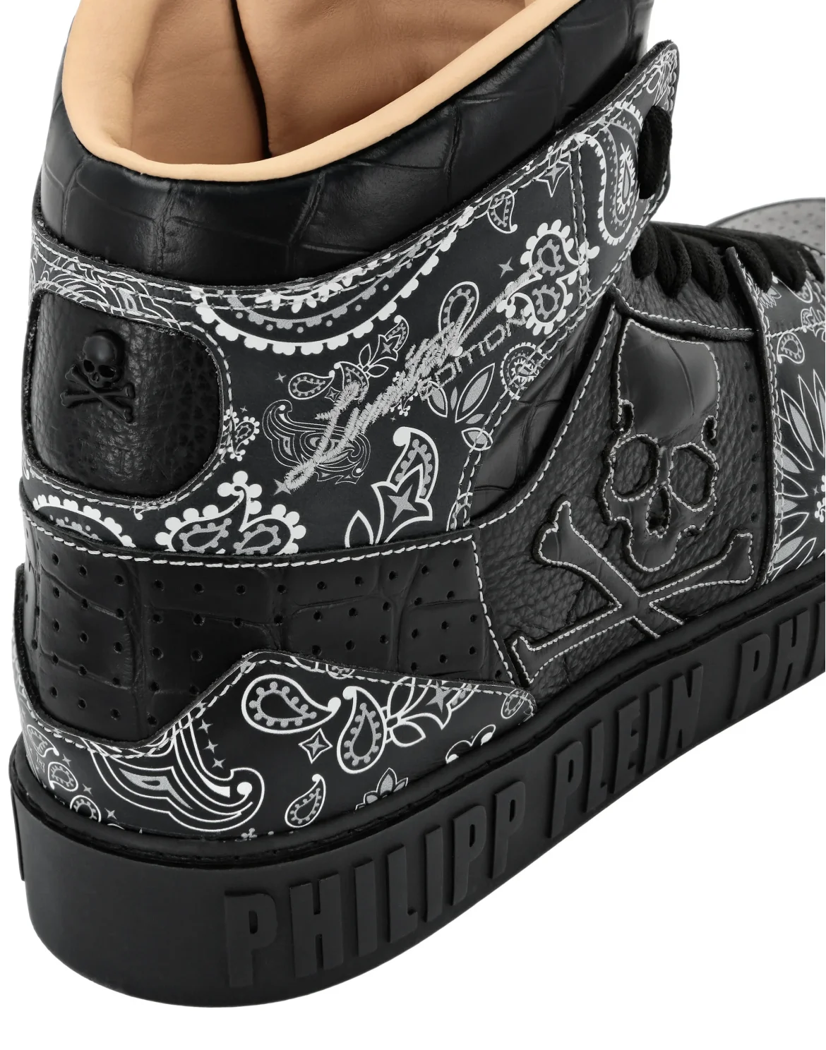 Hi-Top Sneakers Paisley, цвет: Черный