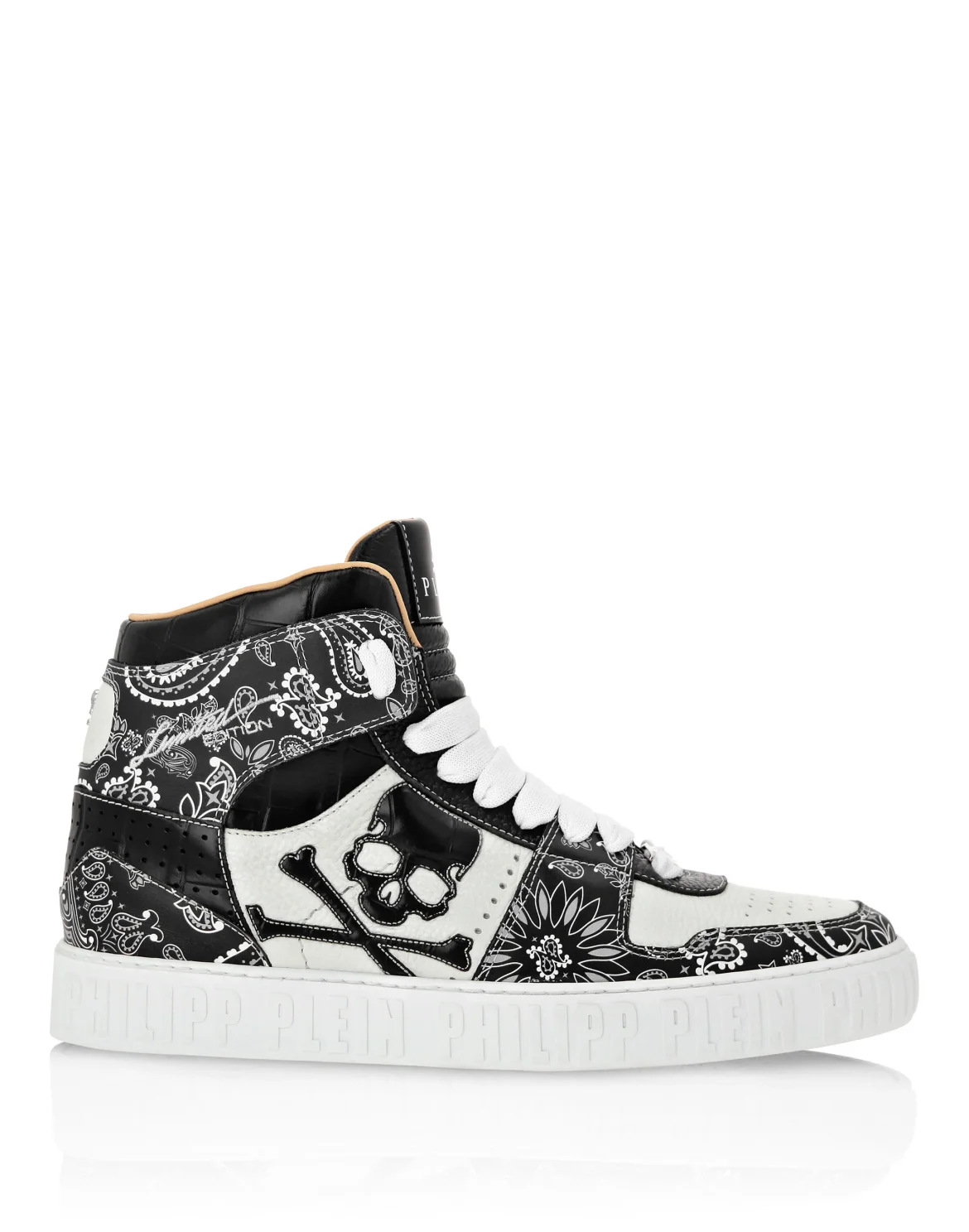Hi-Top Sneakers Paisley, цвет: Черный