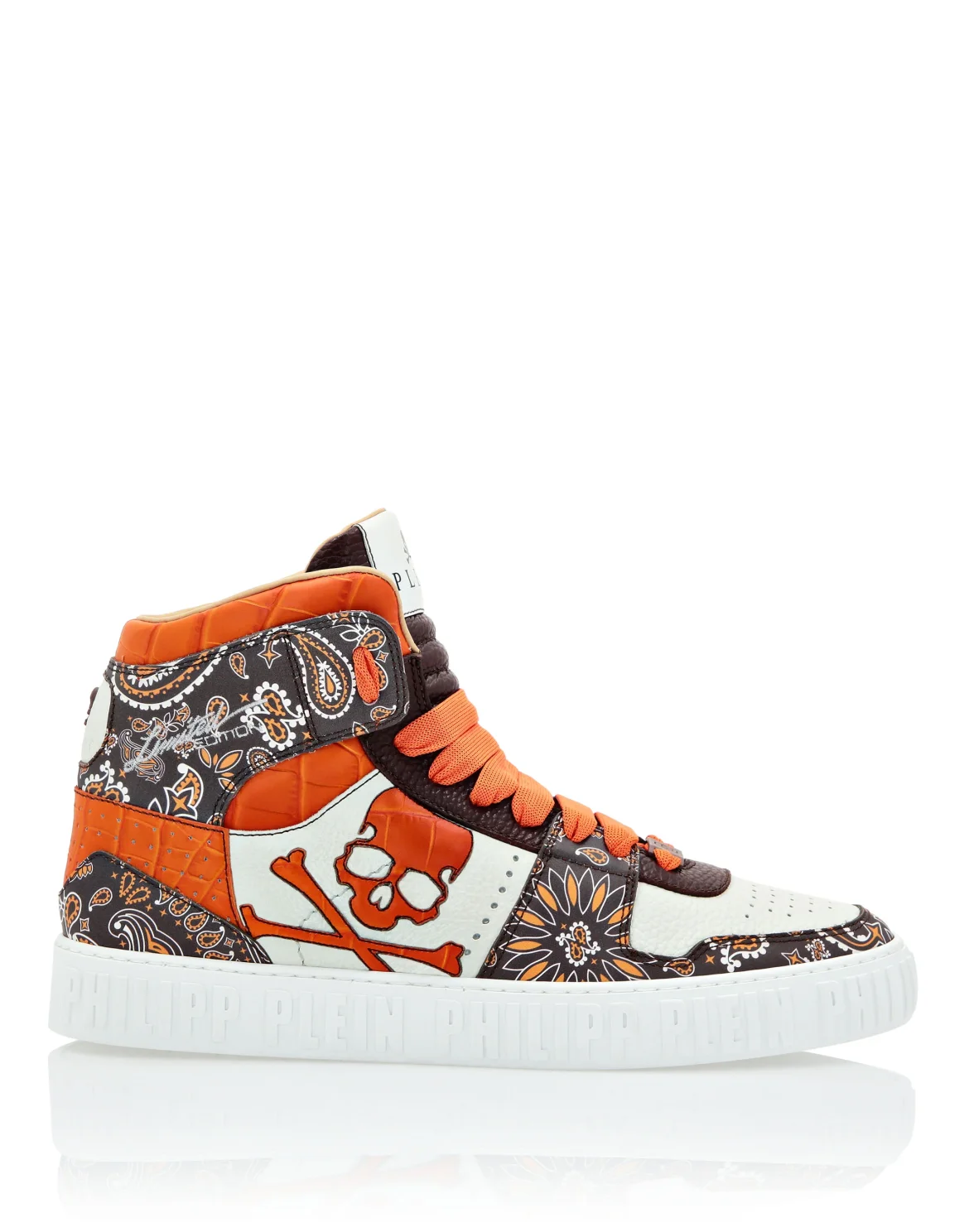 Hi-Top Sneakers Paisley, цвет: Коричневый