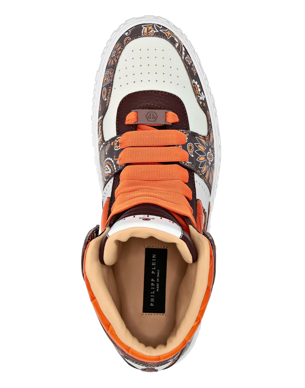 Hi-Top Sneakers Paisley, цвет: Коричневый