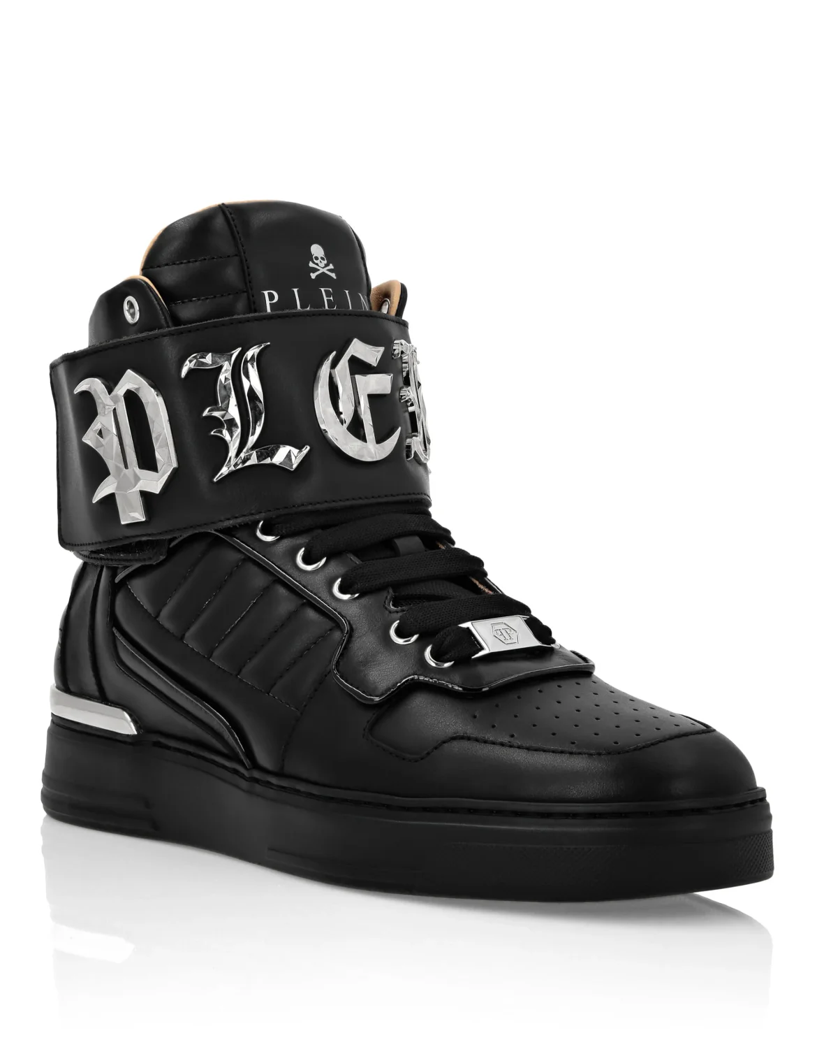 Hi-Top Sneakers Gothic Plein, цвет: Черный