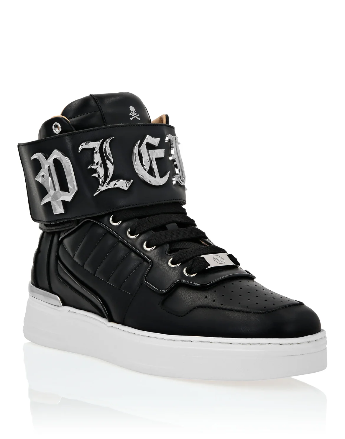 Hi-Top Sneakers Gothic Plein, цвет: Черный