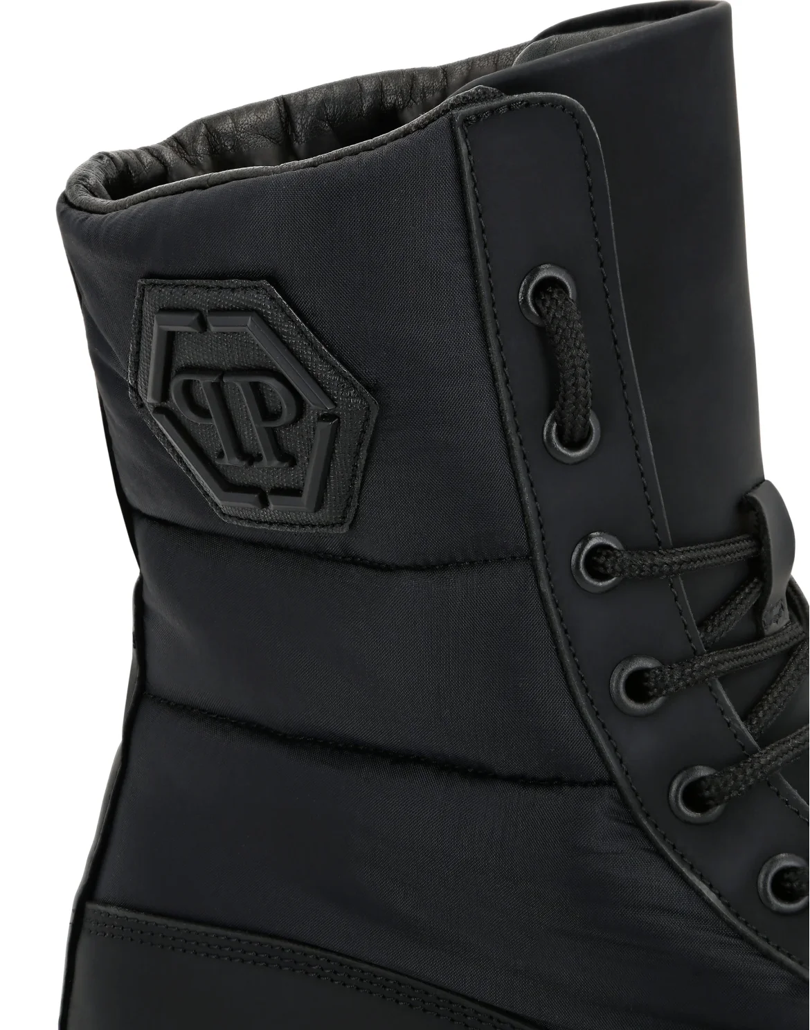 Boots Mid Flat Hexagon, цвет: Черный