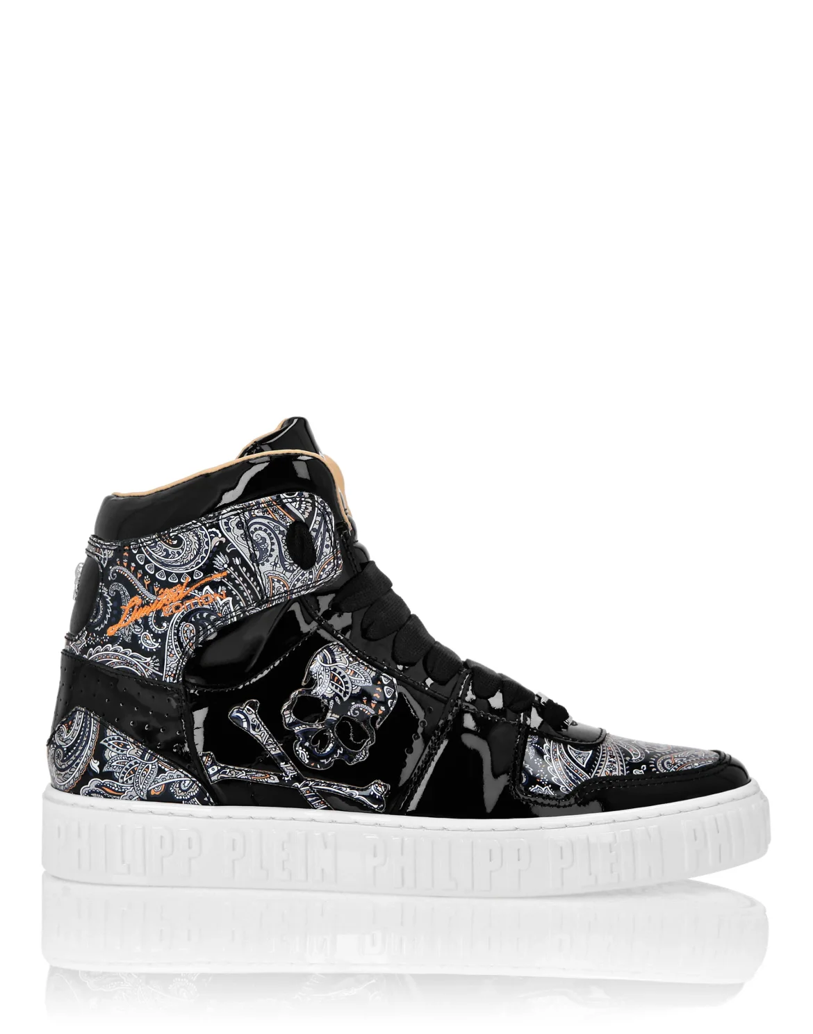 Hi-Top Sneakers Paisley, цвет: Черный