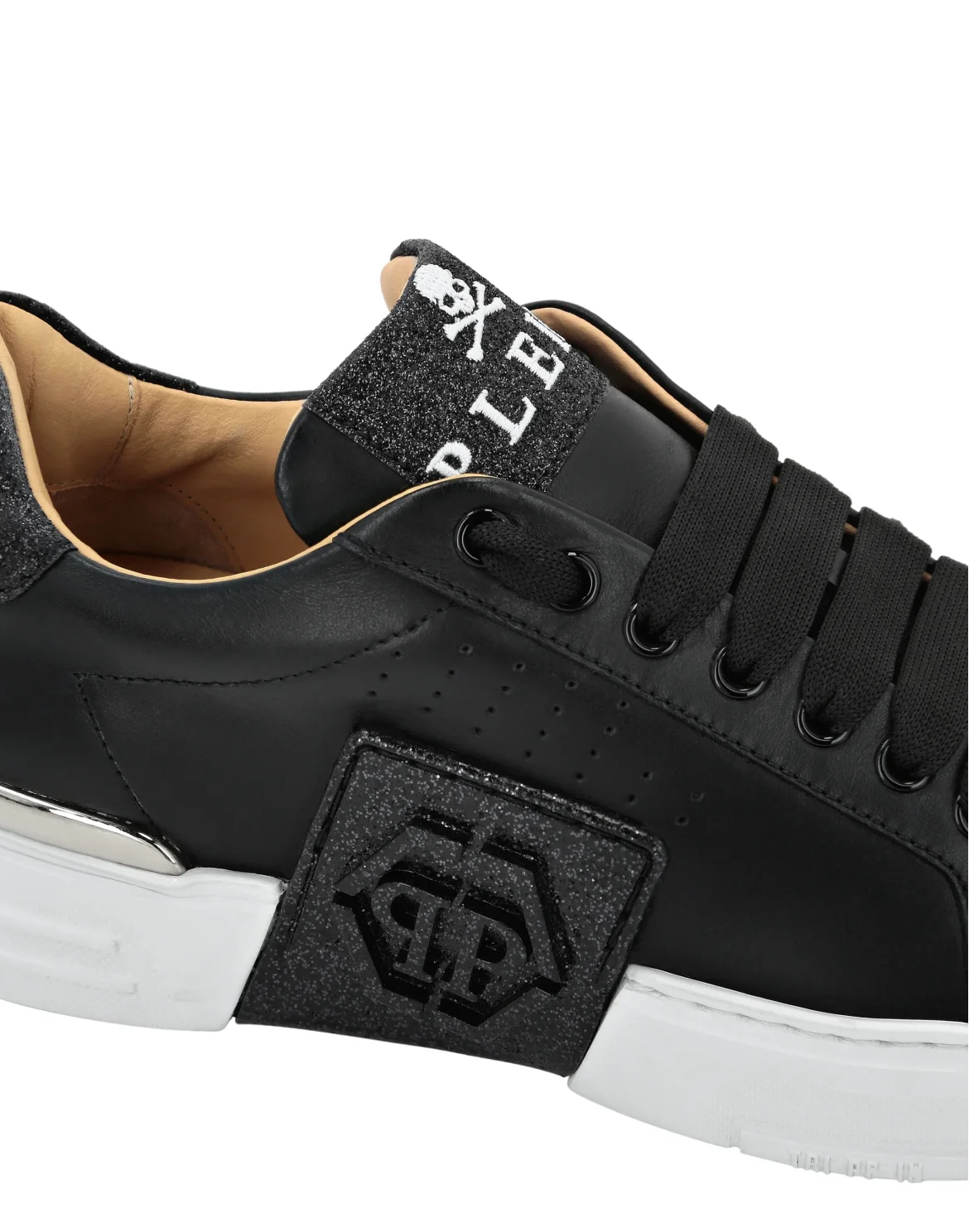 LO-TOP SNEAKERS PHANTOM KICK$ GLITTER, цвет: Черный