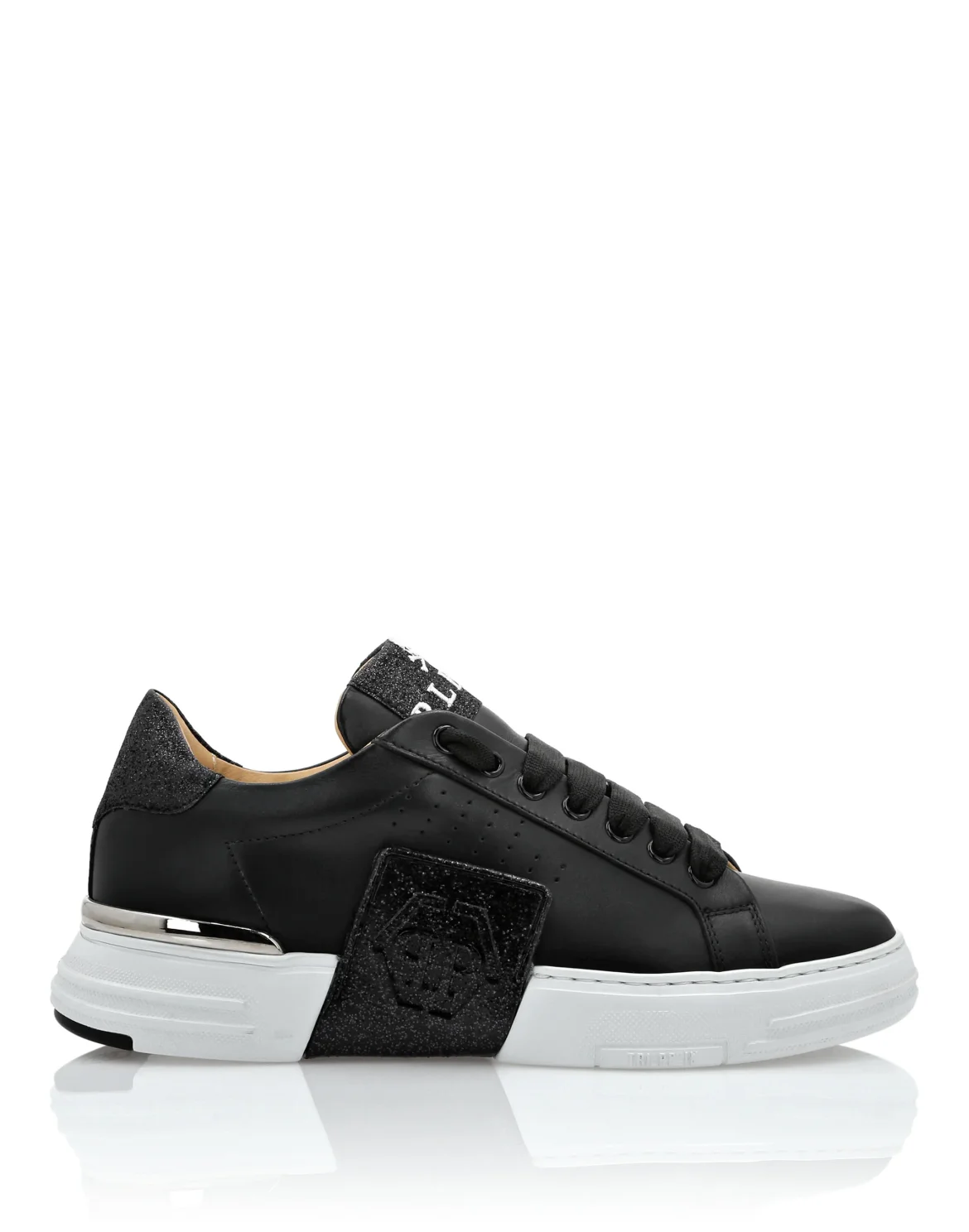 LO-TOP SNEAKERS PHANTOM KICK$ GLITTER, цвет: Черный