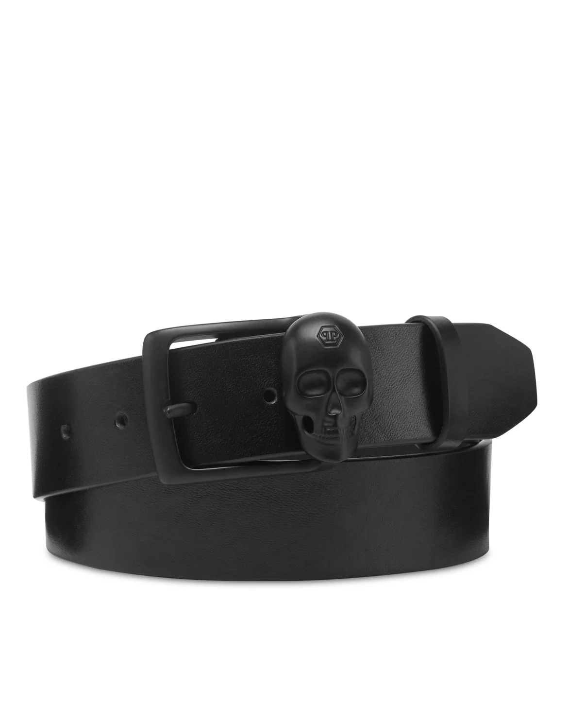 Leather Belt Skull, цвет: Черный