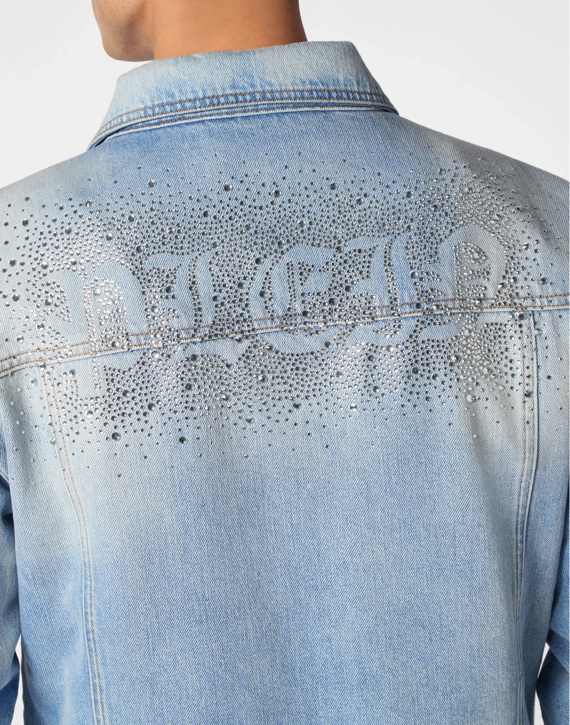 Zipped Denim Jacket Stones, цвет: Серый