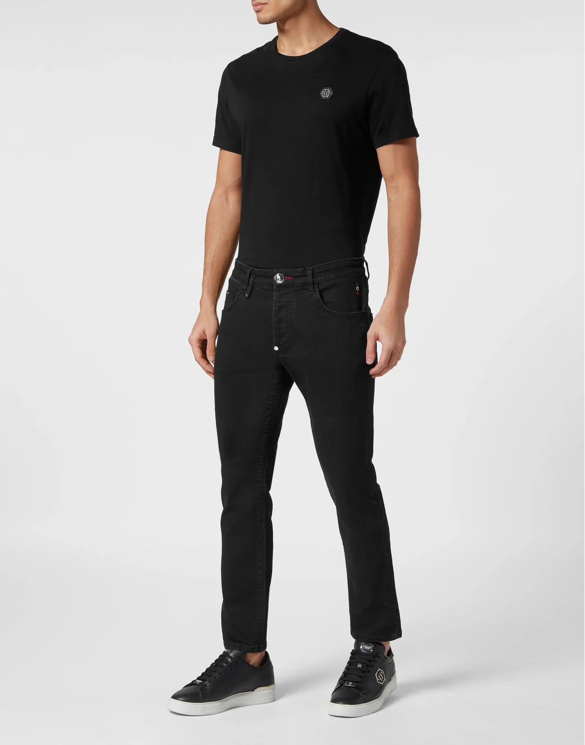 Denim Trousers Skinny Fit, цвет: Черный