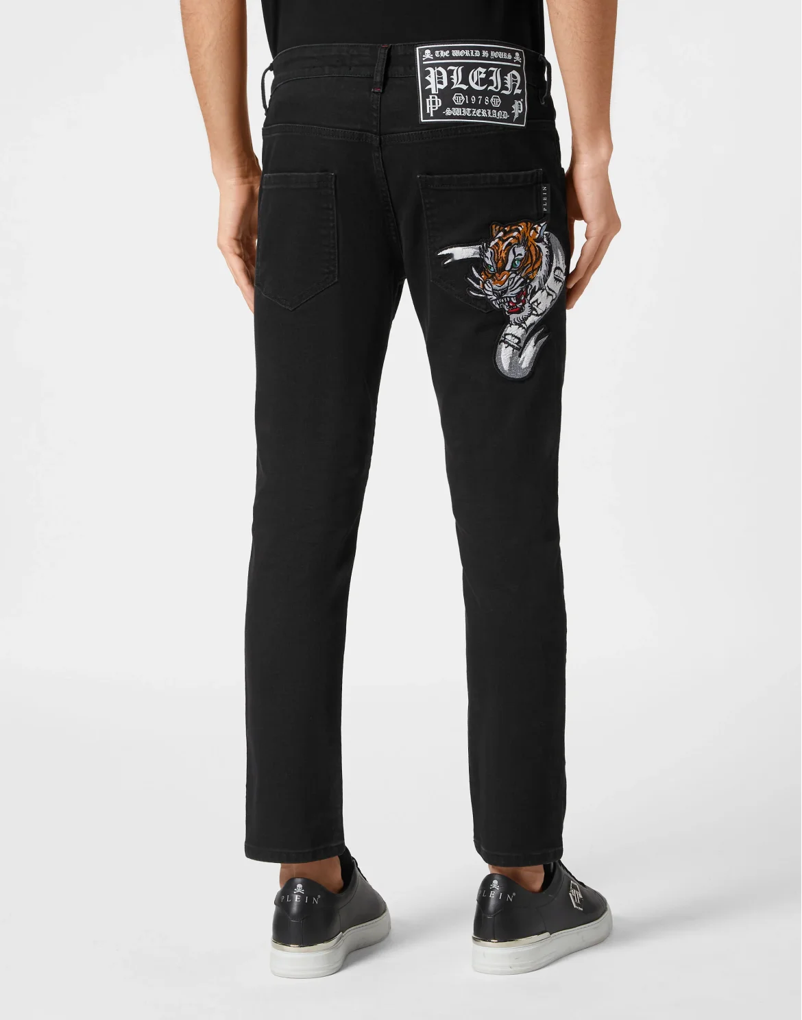 Denim Trousers Skinny Fit, цвет: Черный