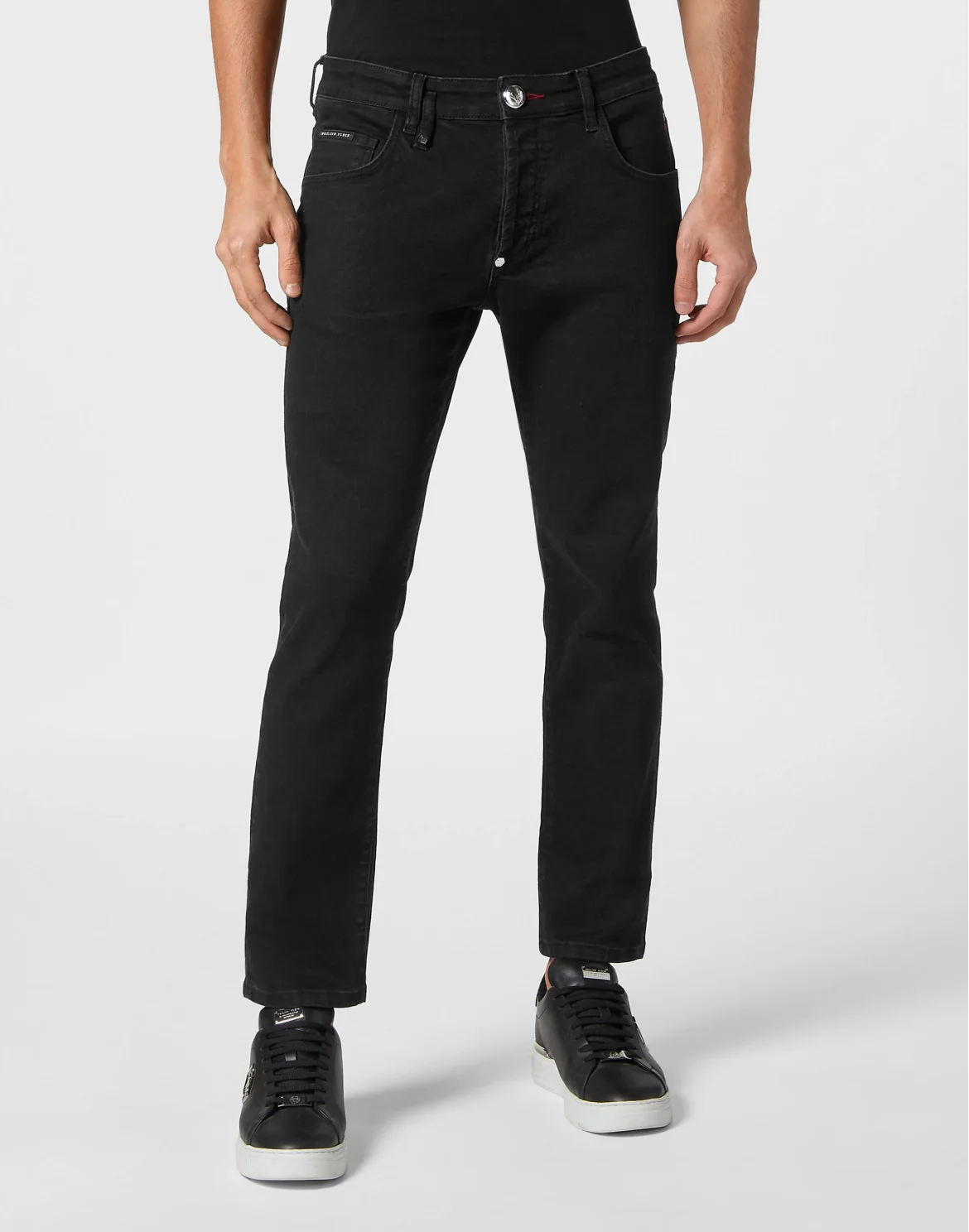 Denim Trousers Skinny Fit, цвет: Черный