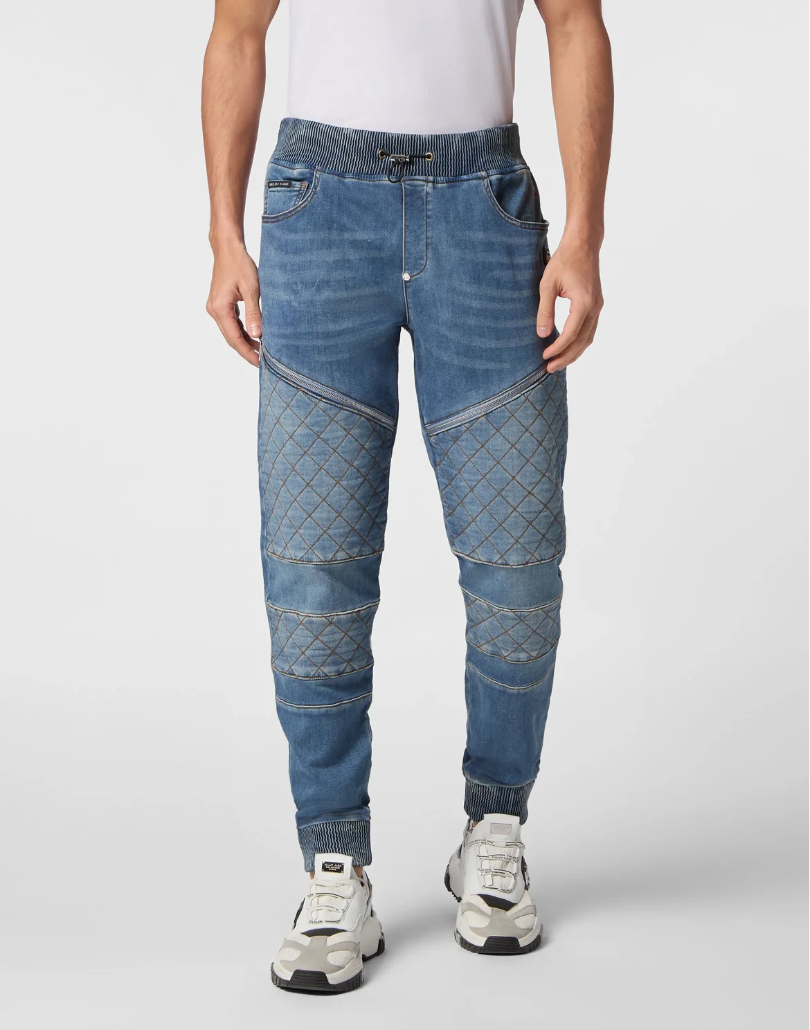 Jogging Denim Trousers, цвет: Голубой