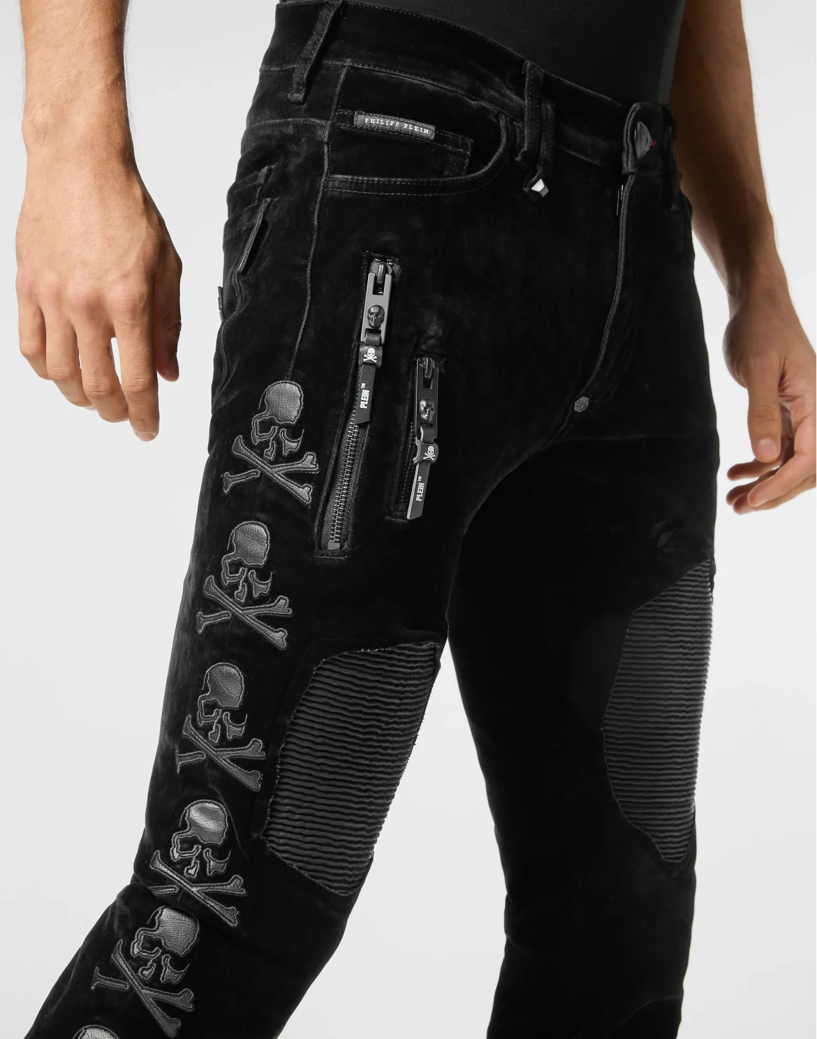 Rock Star Fit Trousers Skull, цвет: Черный