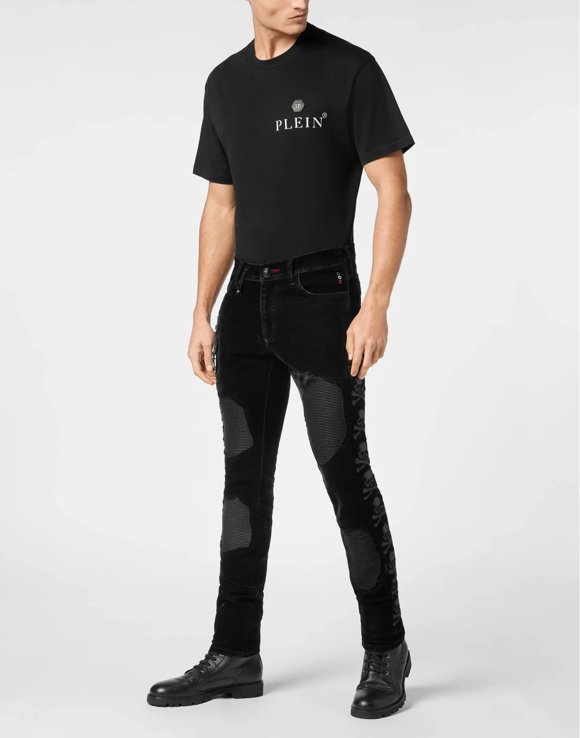 Rock Star Fit Trousers Skull, цвет: Черный