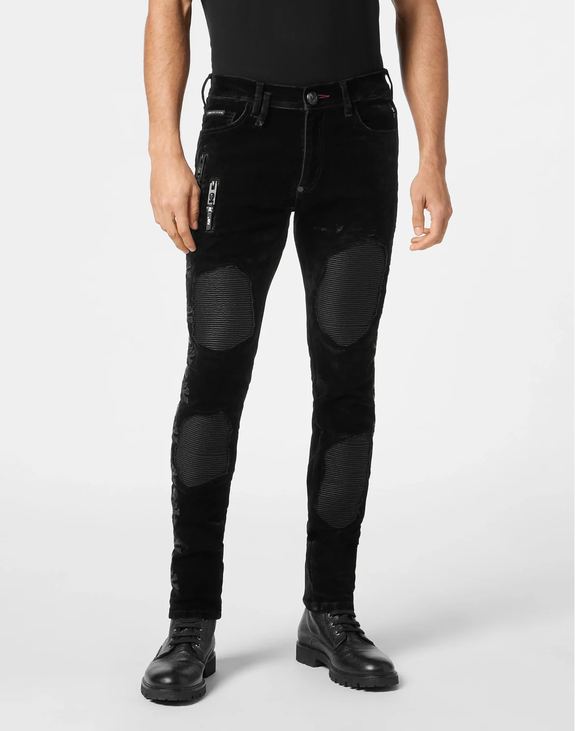 Rock Star Fit Trousers Skull, цвет: Черный