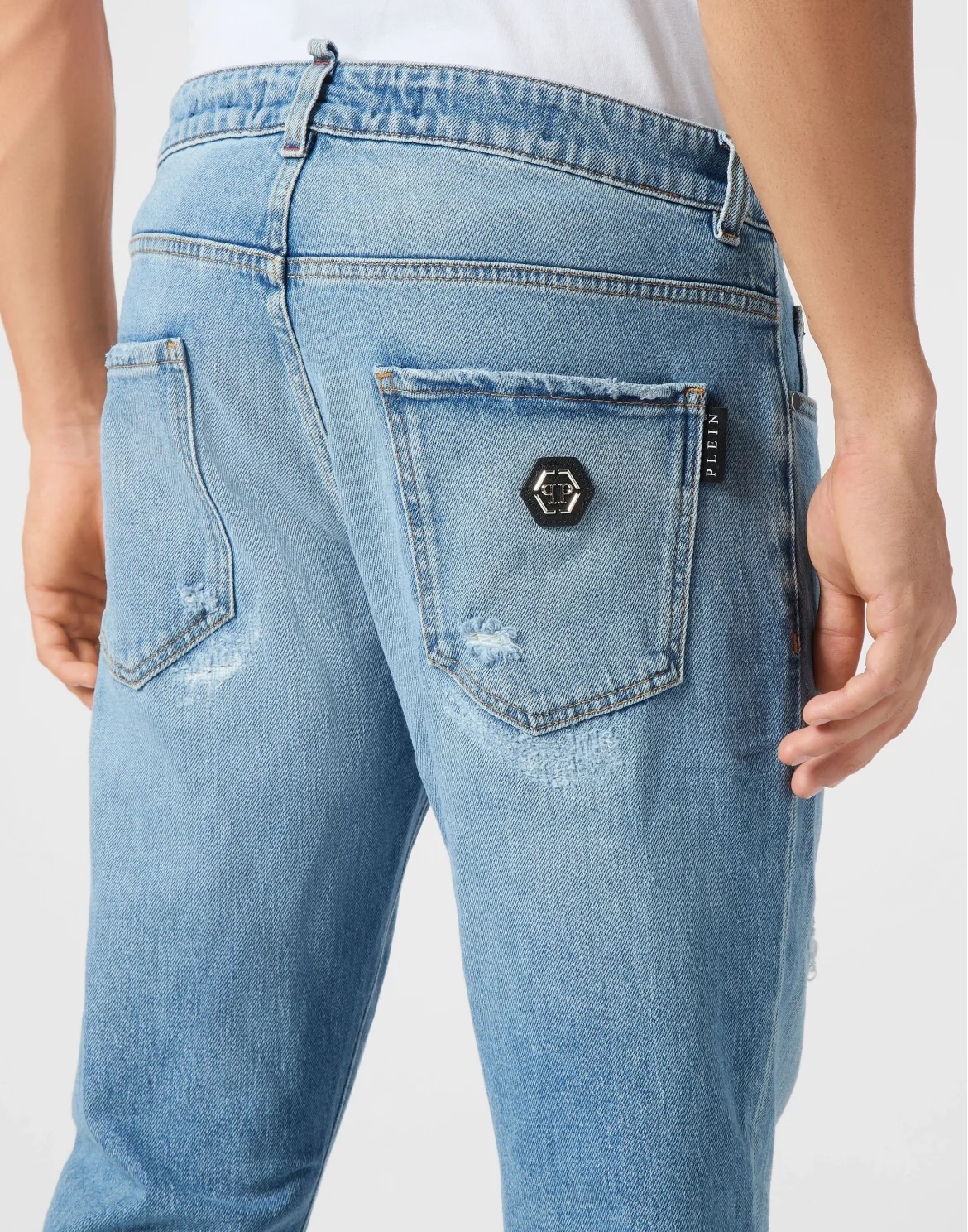 Skinny Fit Trousers, цвет: Синий