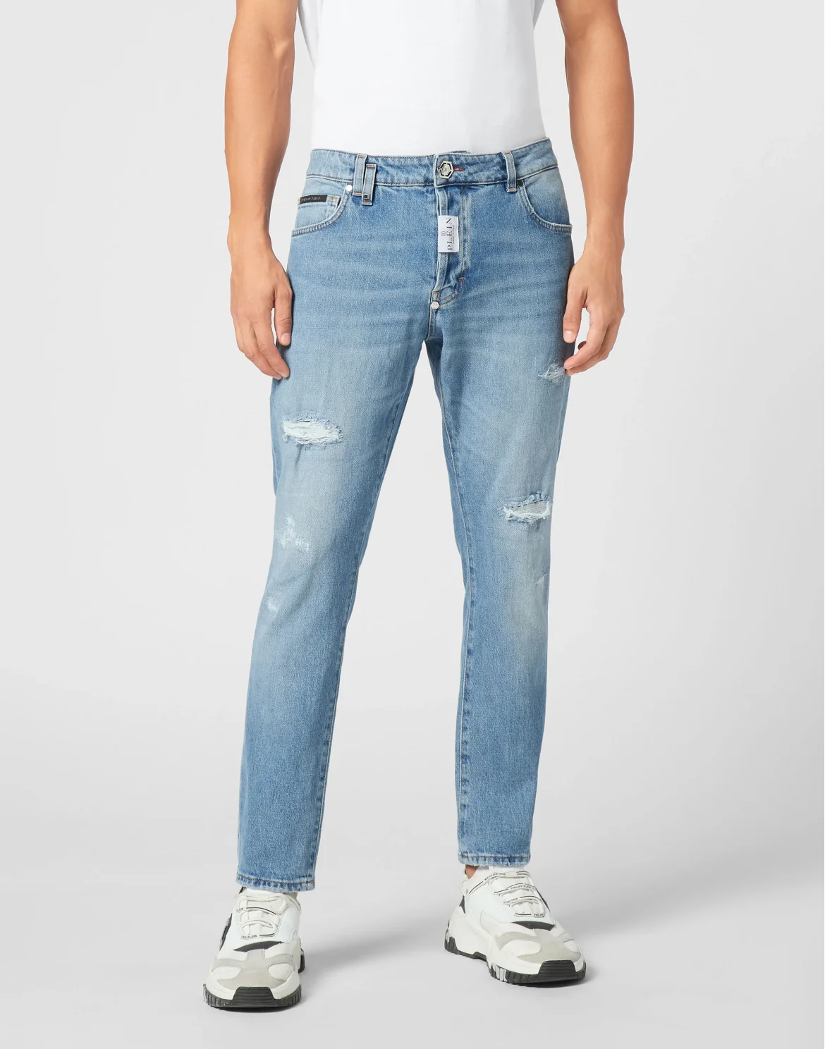 Skinny Fit Trousers, цвет: Синий
