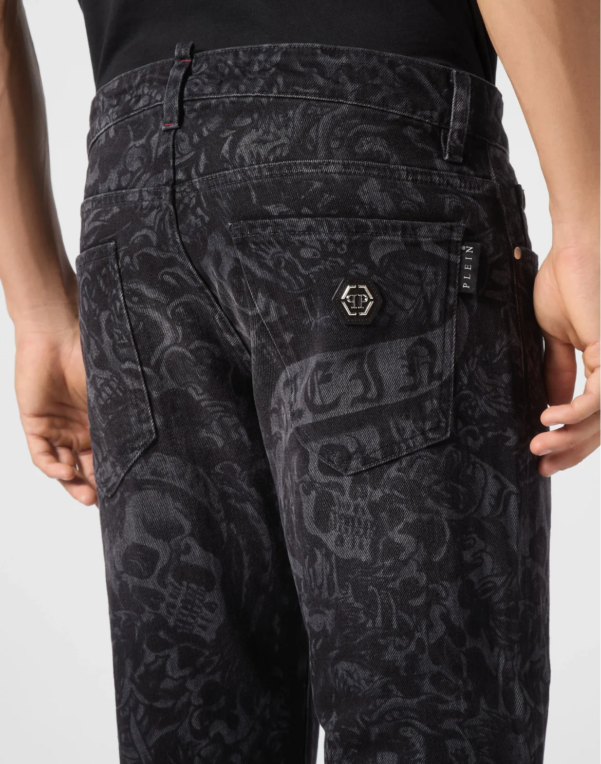 Denim Trousers Super Straight Cut Tattoo, цвет: Серый
