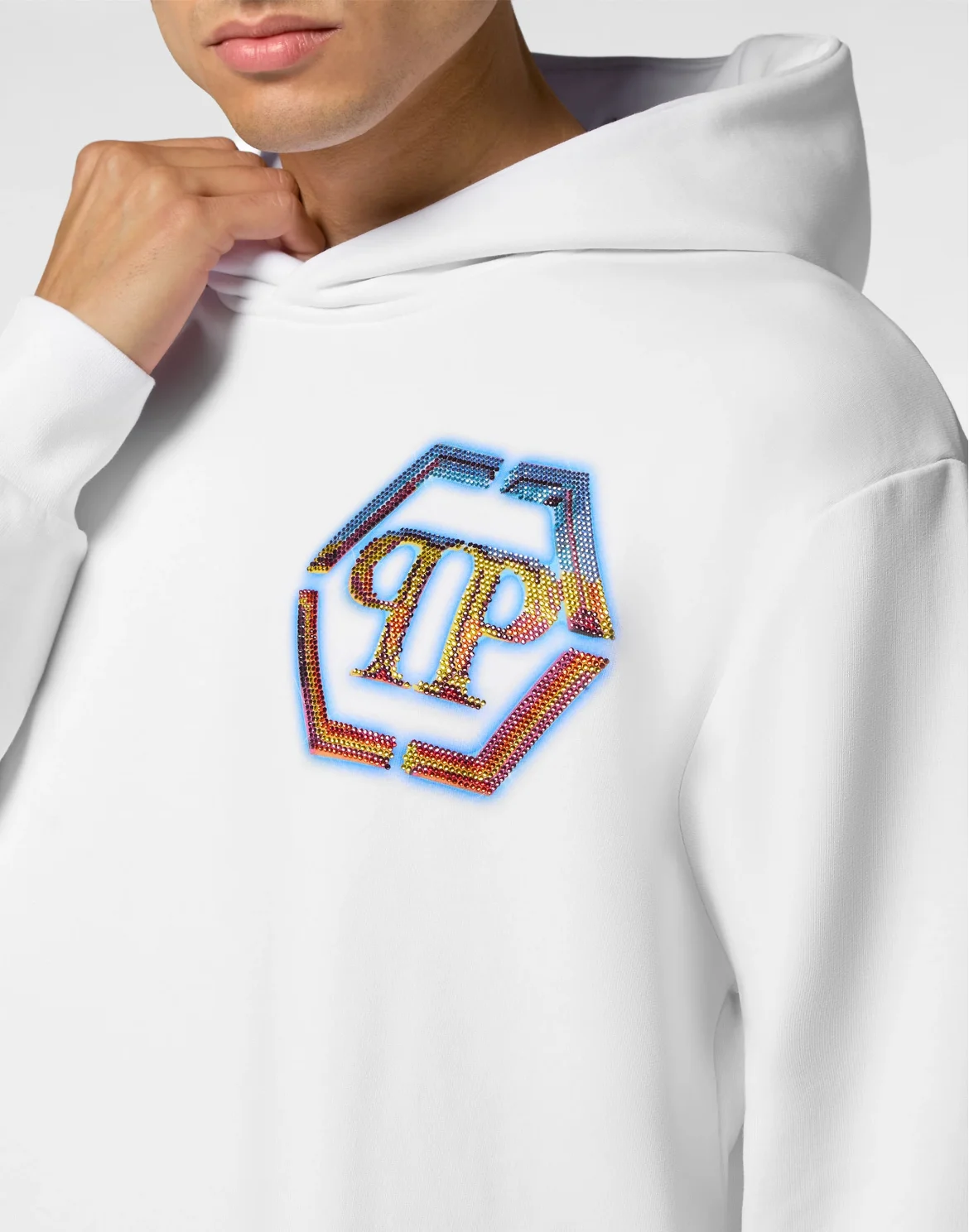 Hoodie sweatshirt Hexagon, цвет: Белый