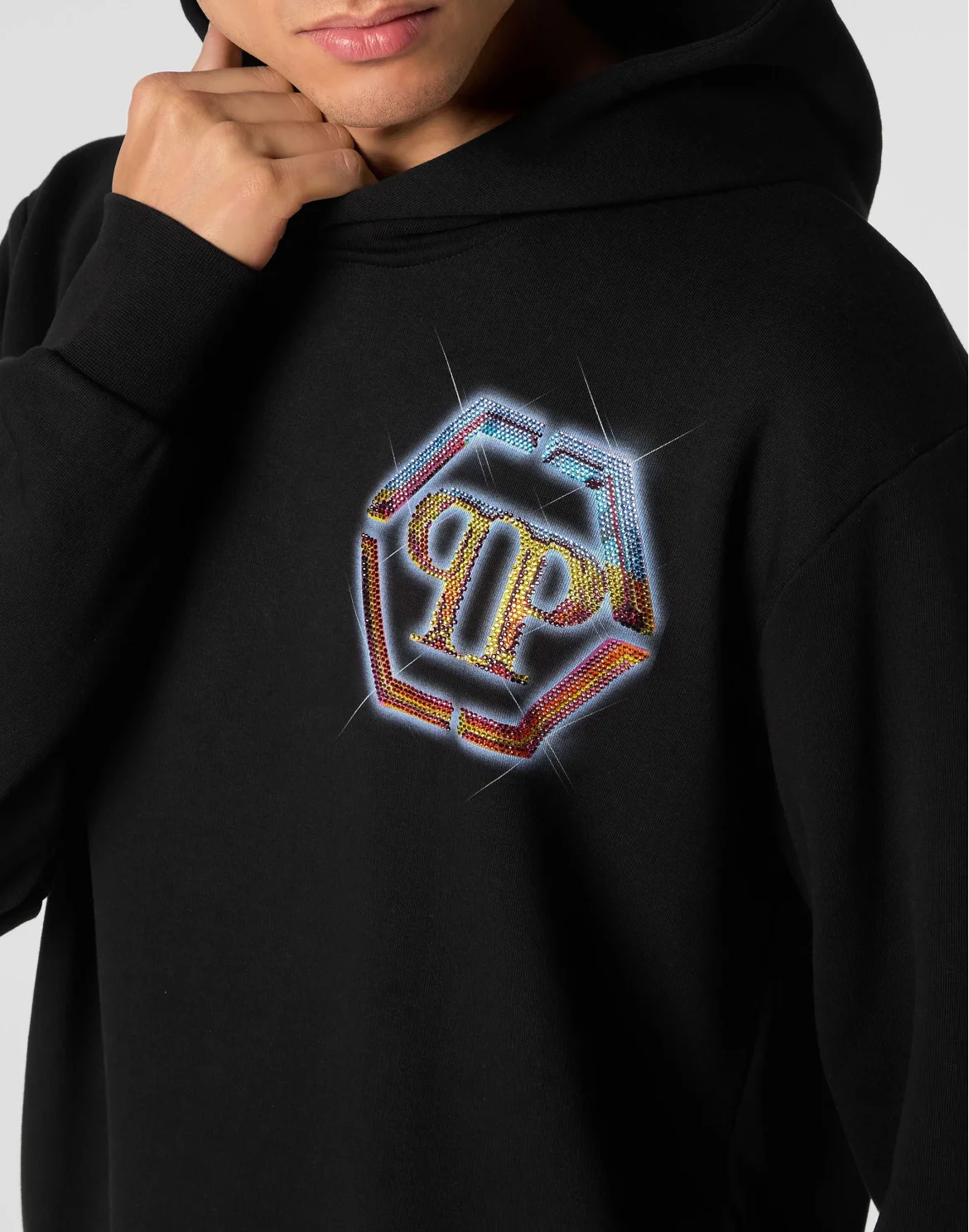 Hoodie sweatshirt Hexagon, цвет: Черный
