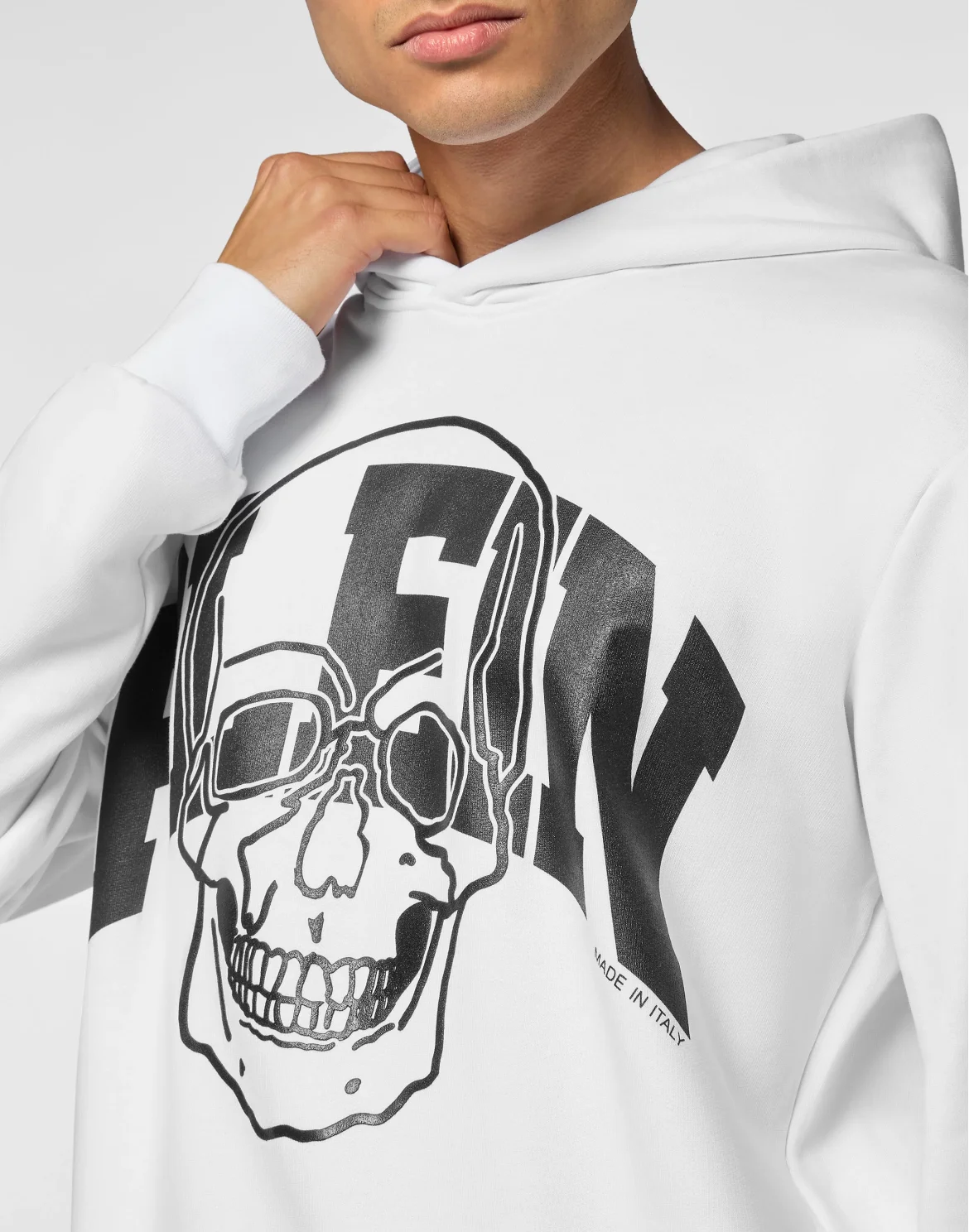 Hoodie sweatshirt Skull, цвет: Белый