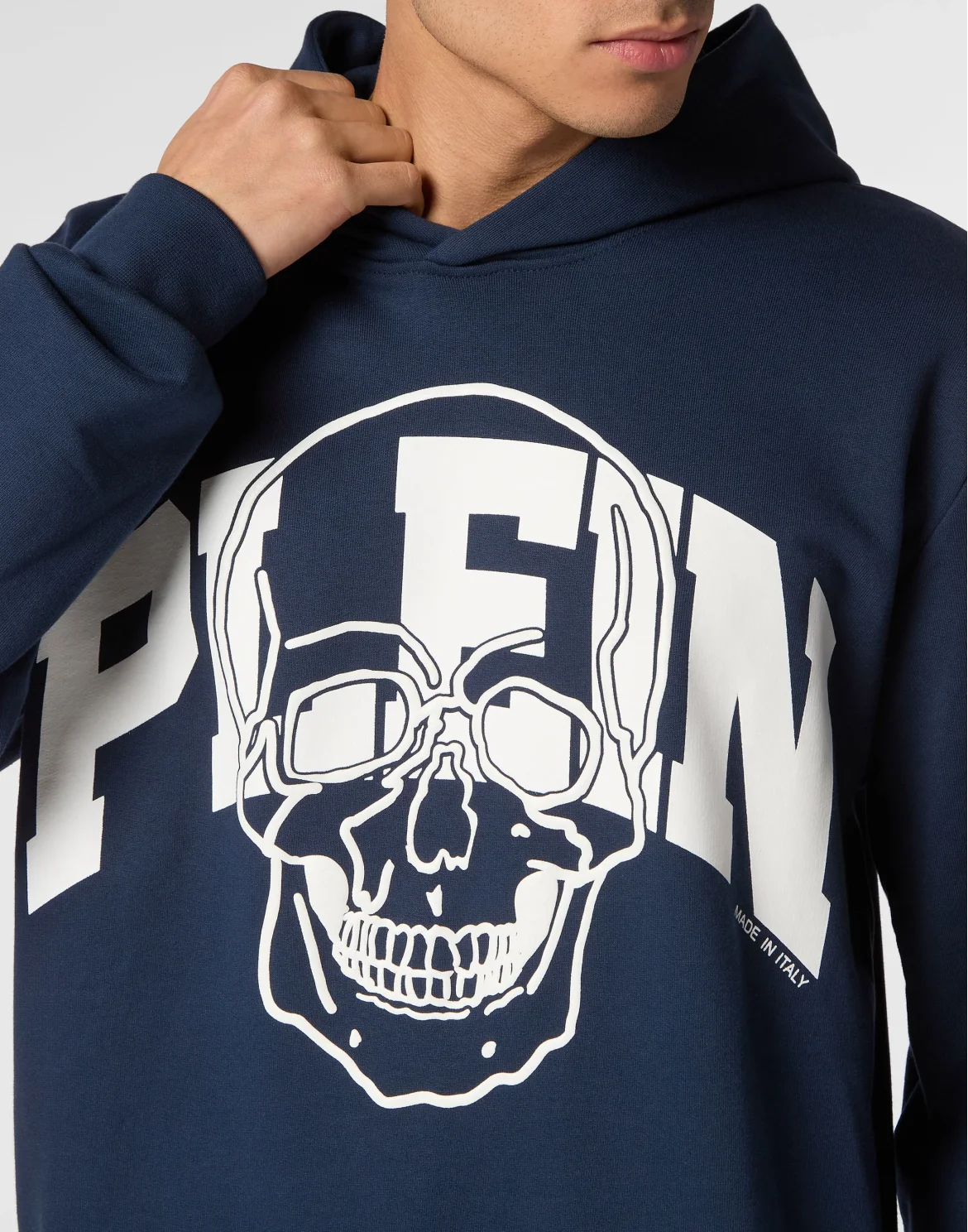 Hoodie sweatshirt Skull, цвет: Синий
