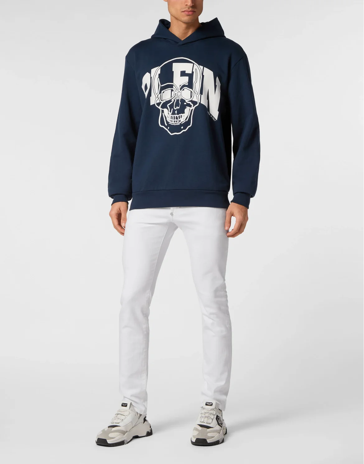 Hoodie sweatshirt Skull, цвет: Синий