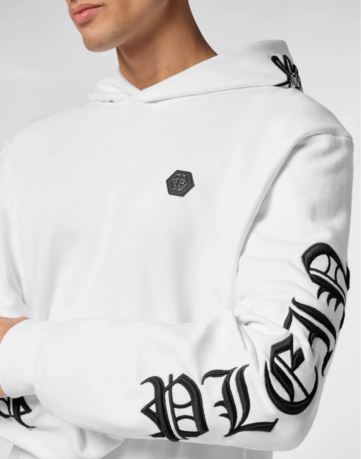 Hoodie sweatshirt Gothic Plein, цвет: Белый
