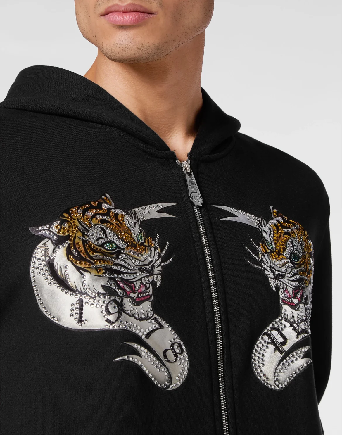 Hoodie Sweatjacket Tattoo, цвет: Черный