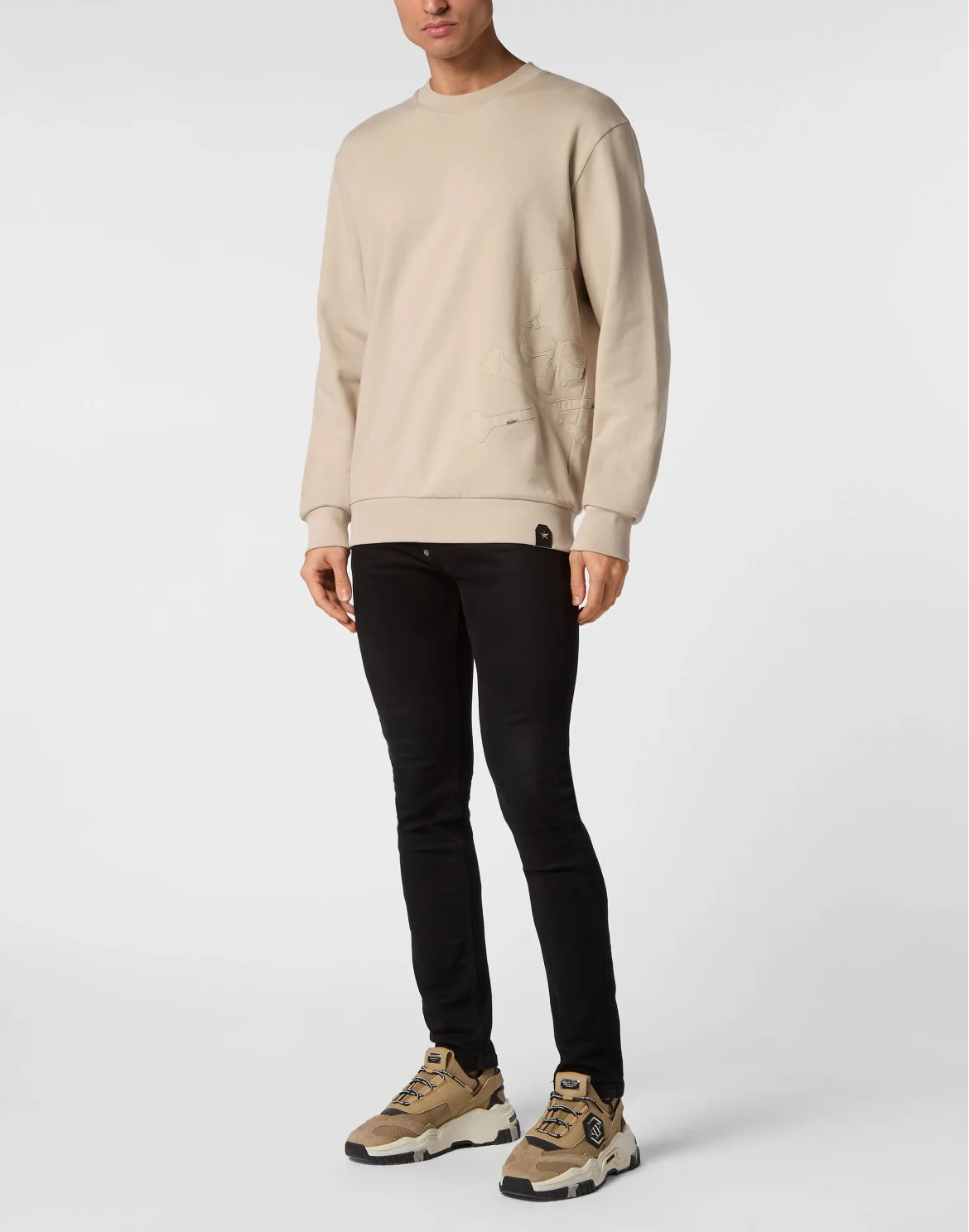 Sweatshirt Round neck Skull&Bones, цвет: Бежевый