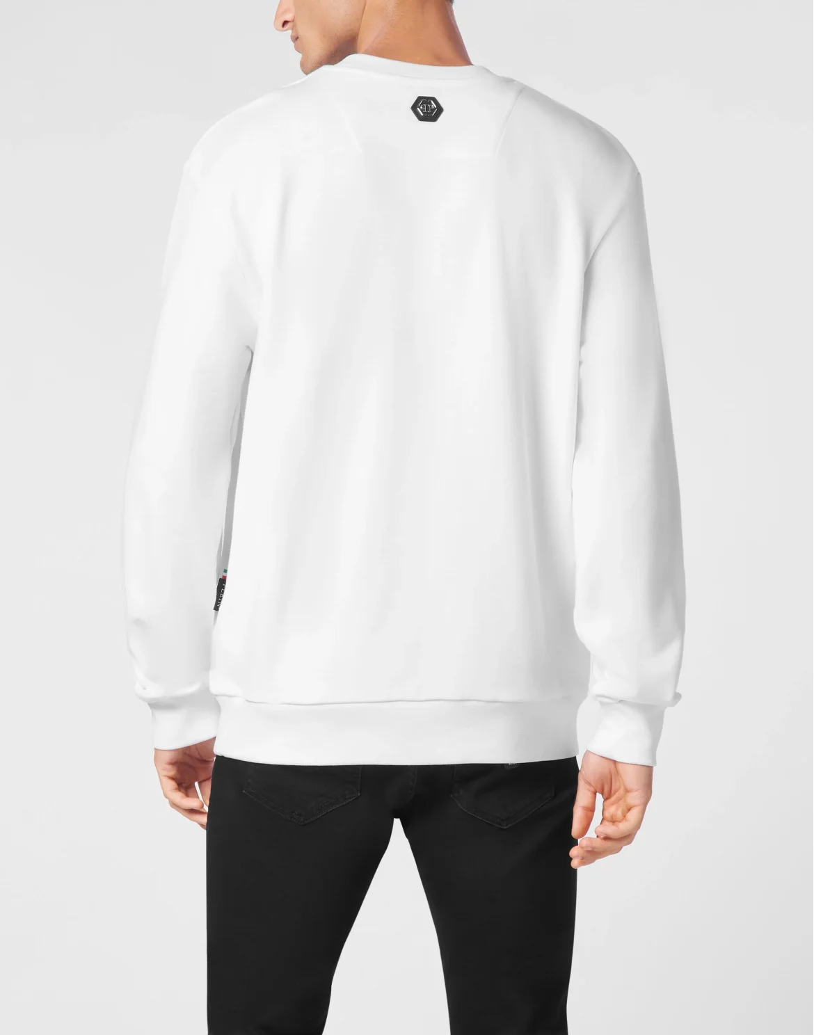 Sweatshirt Round Neck Gothic Plein, цвет: Белый
