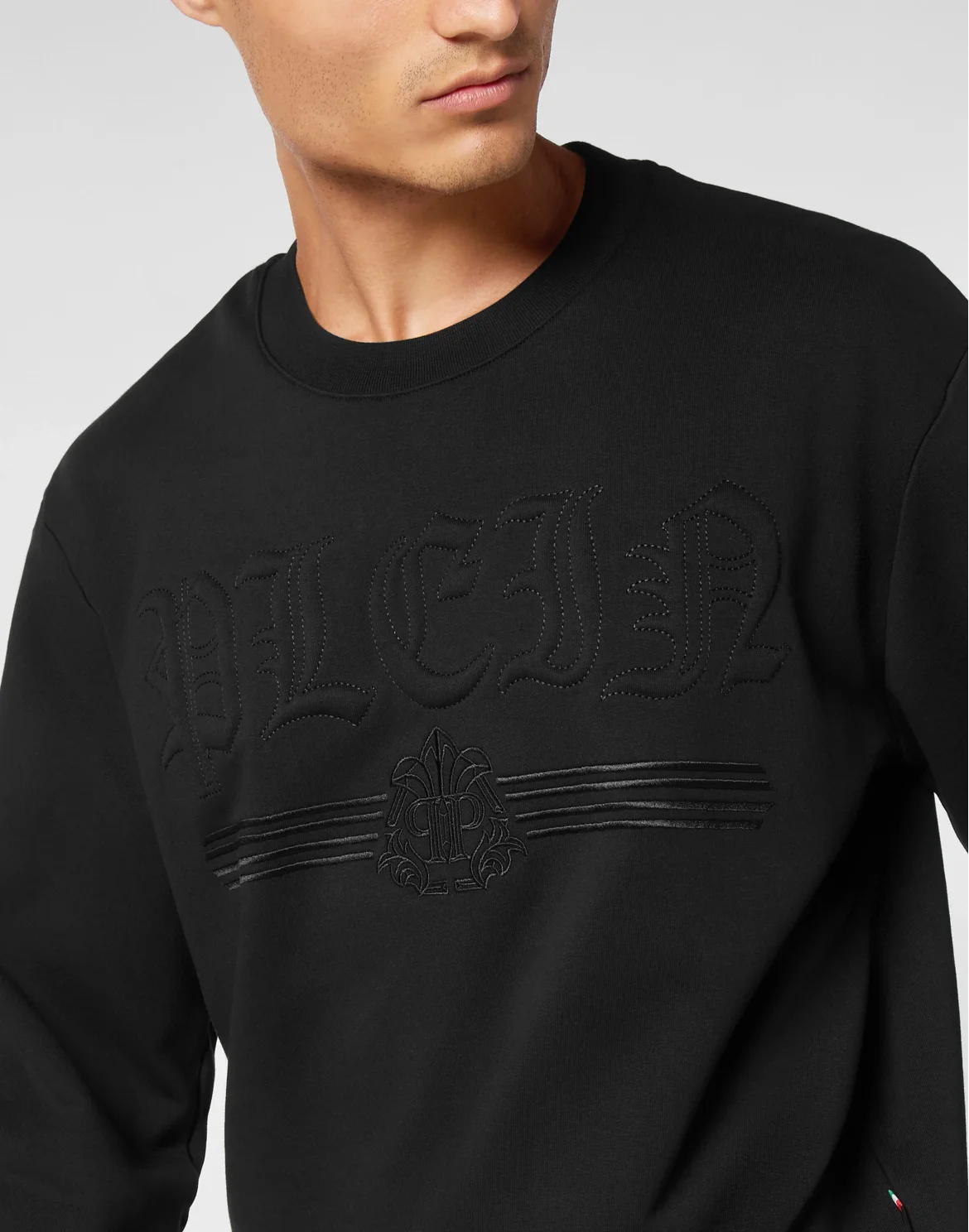 Sweatshirt Round Neck Gothic Plein, цвет: Черный