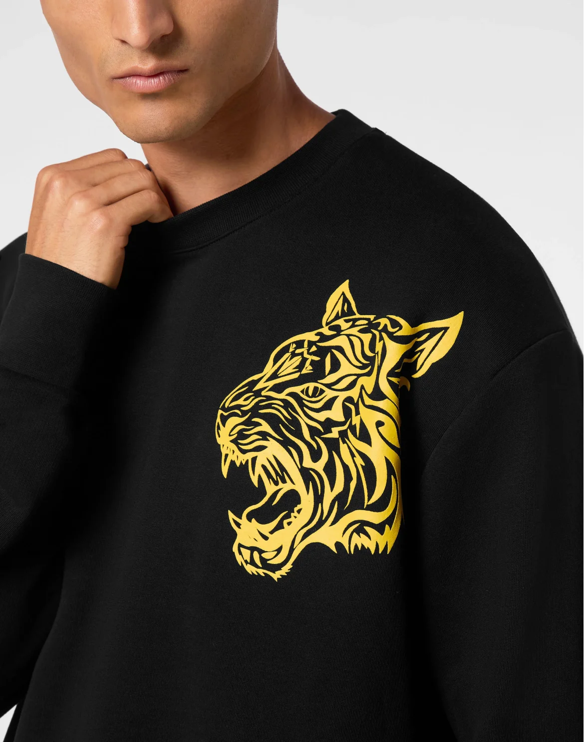 Roundneck Sweatshirt Tiger, цвет: Черный