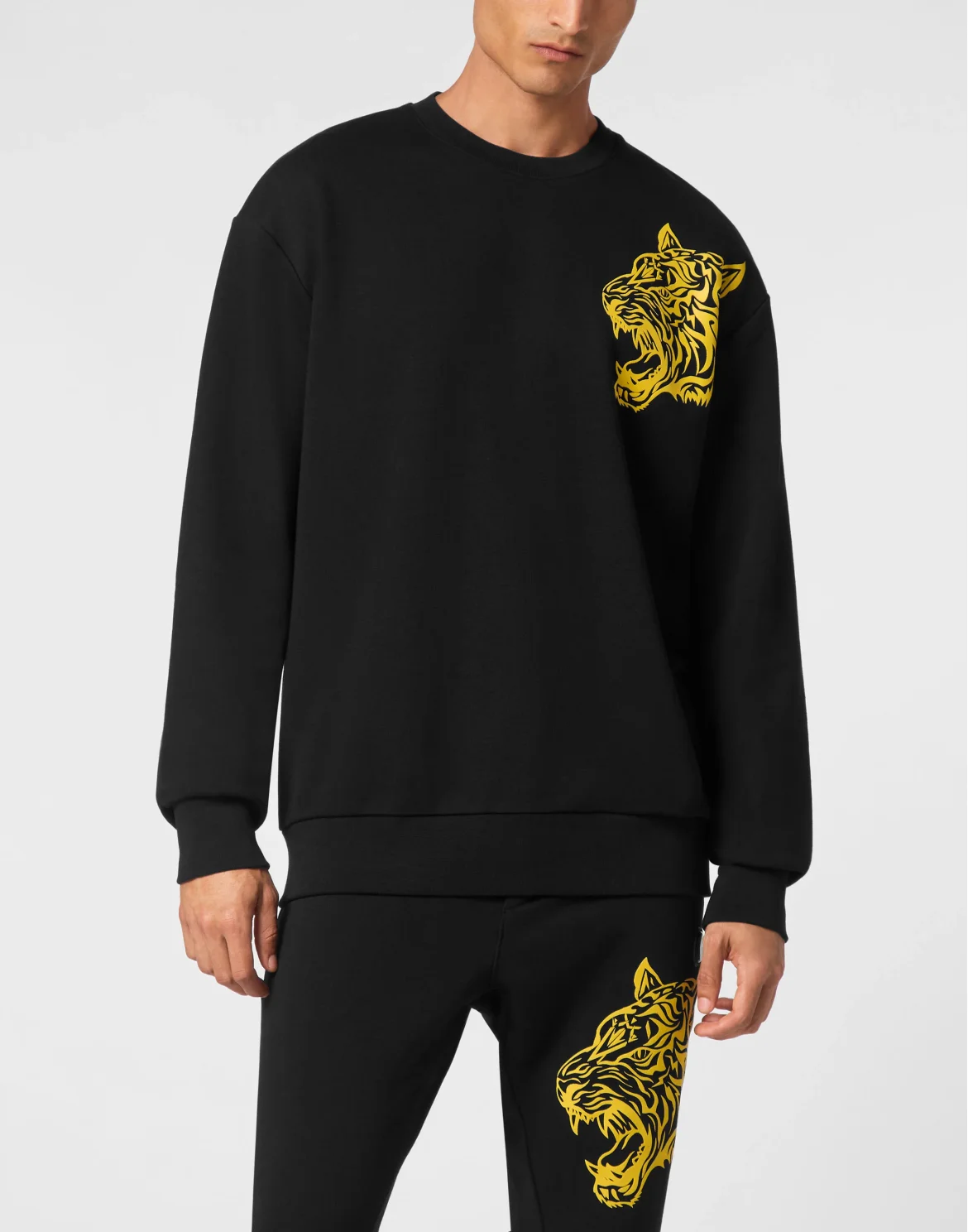 Roundneck Sweatshirt Tiger, цвет: Черный