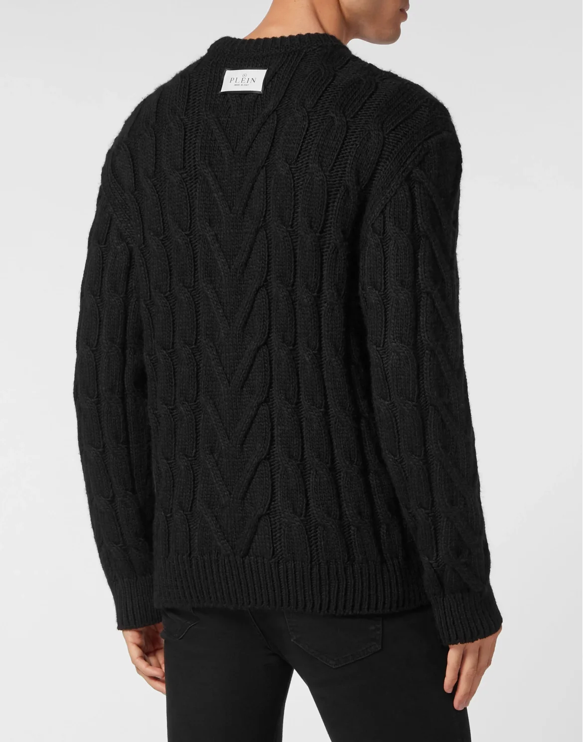 Wool Blend Roundneck Tattoo, цвет: Черный